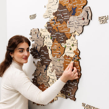 Wooden Map of Ireland
