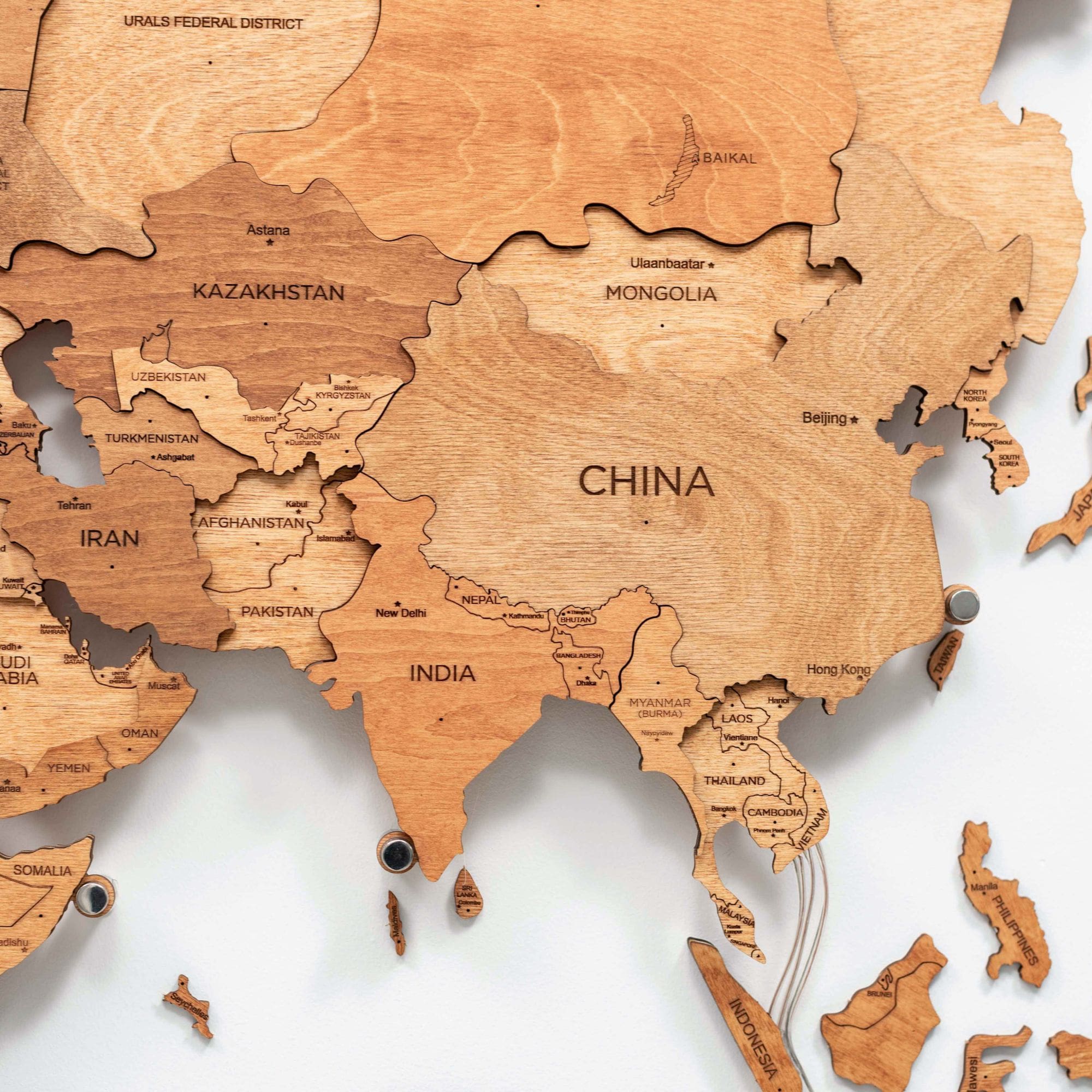 china wood world map