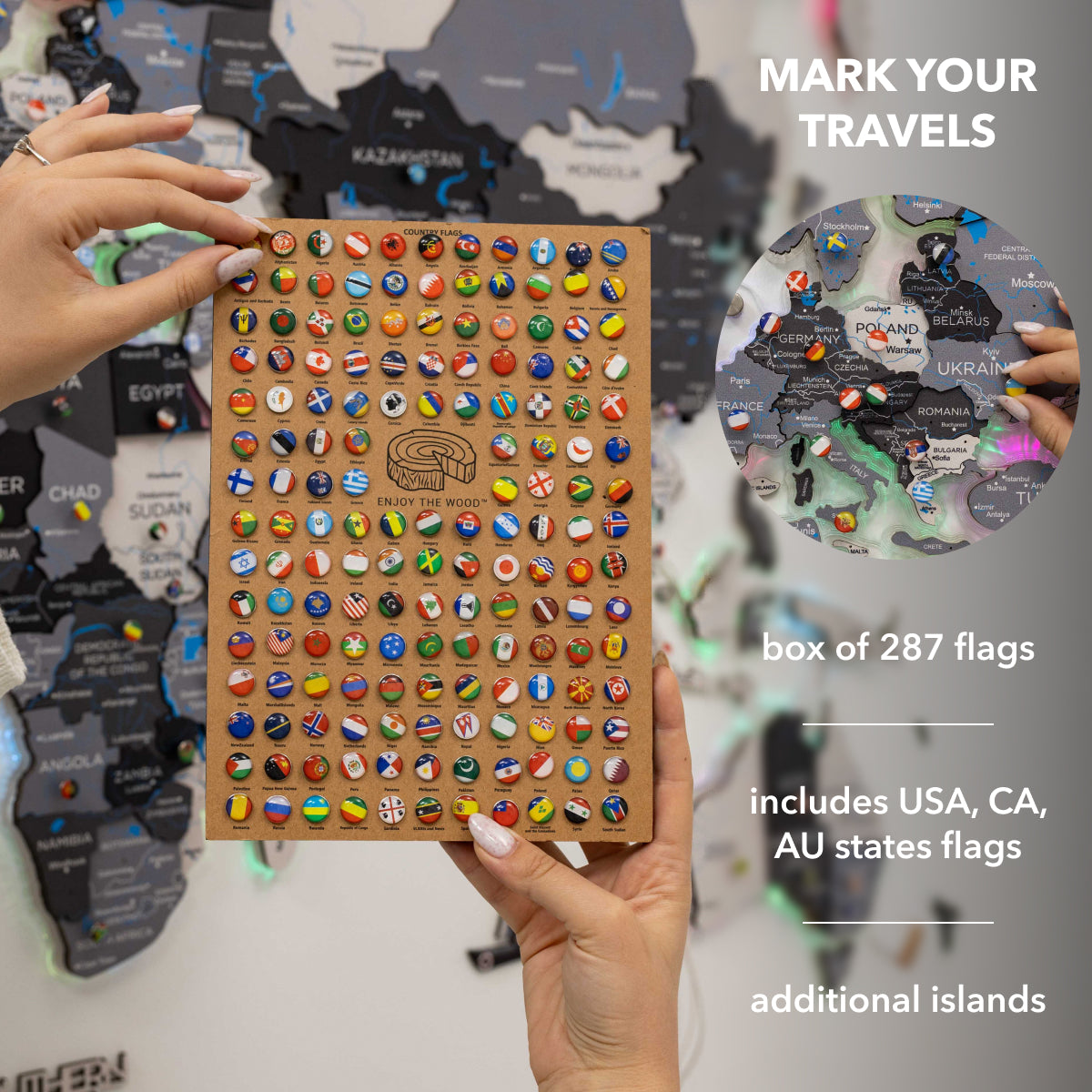 pinboard world wall map