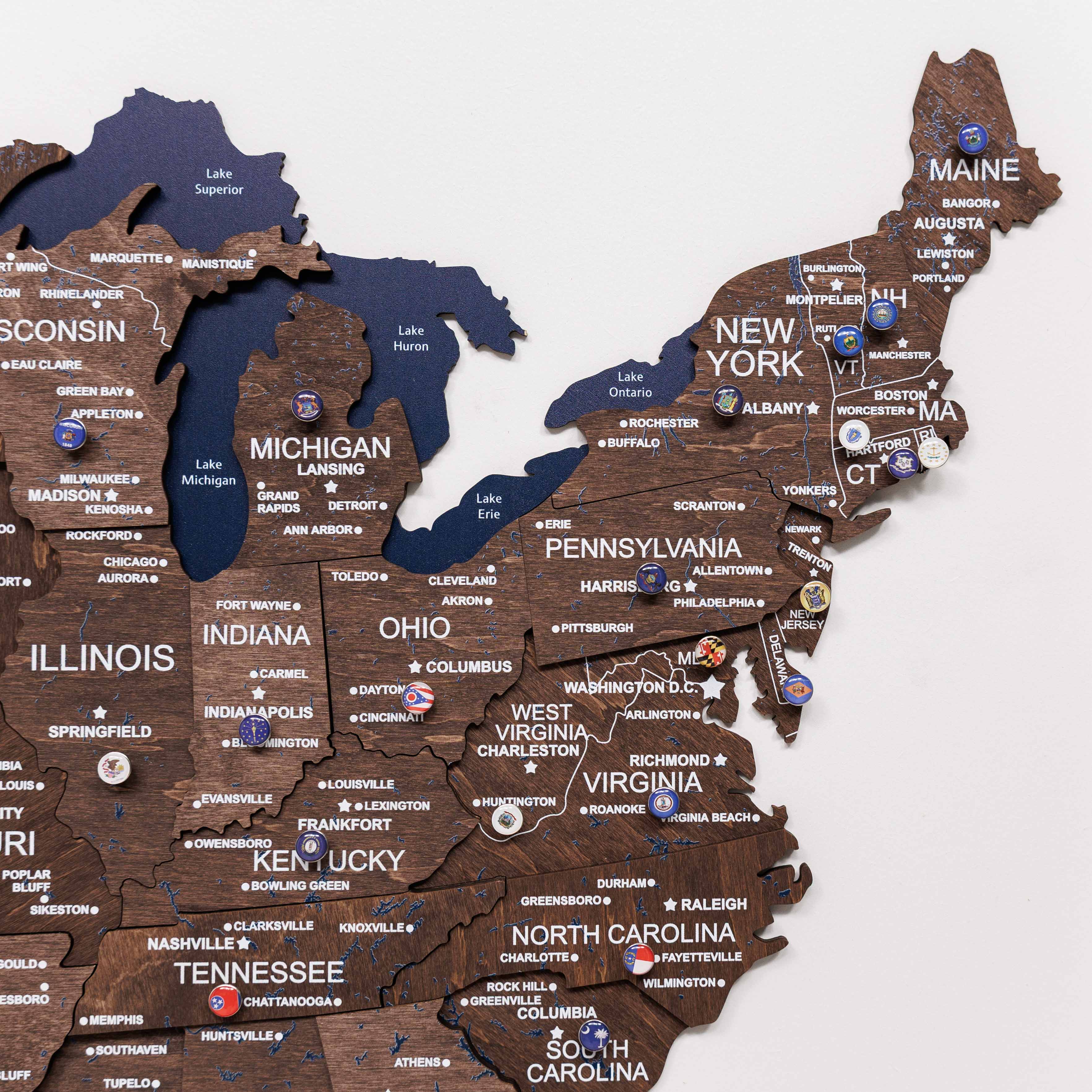 pennsylvania on us map