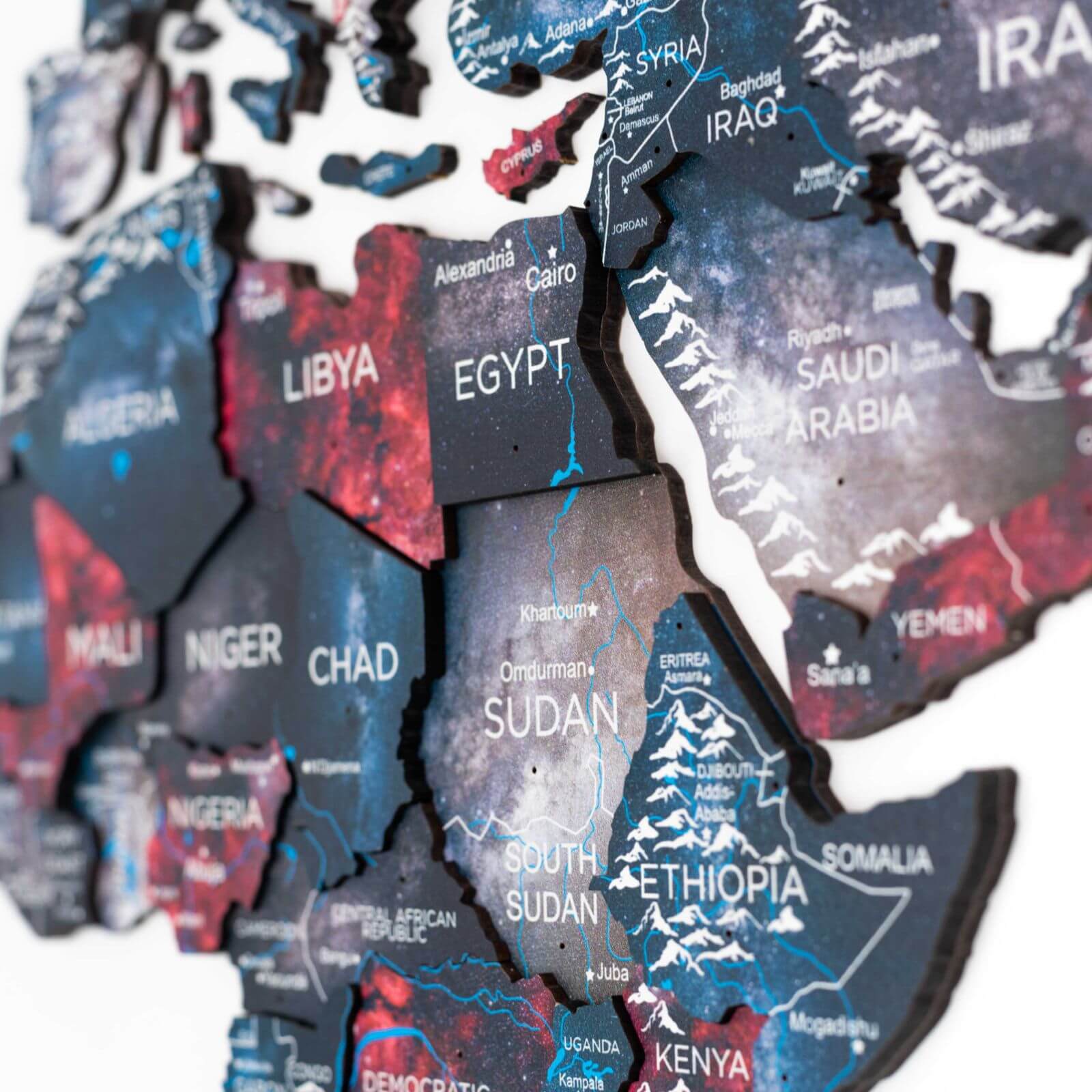 visited countries map