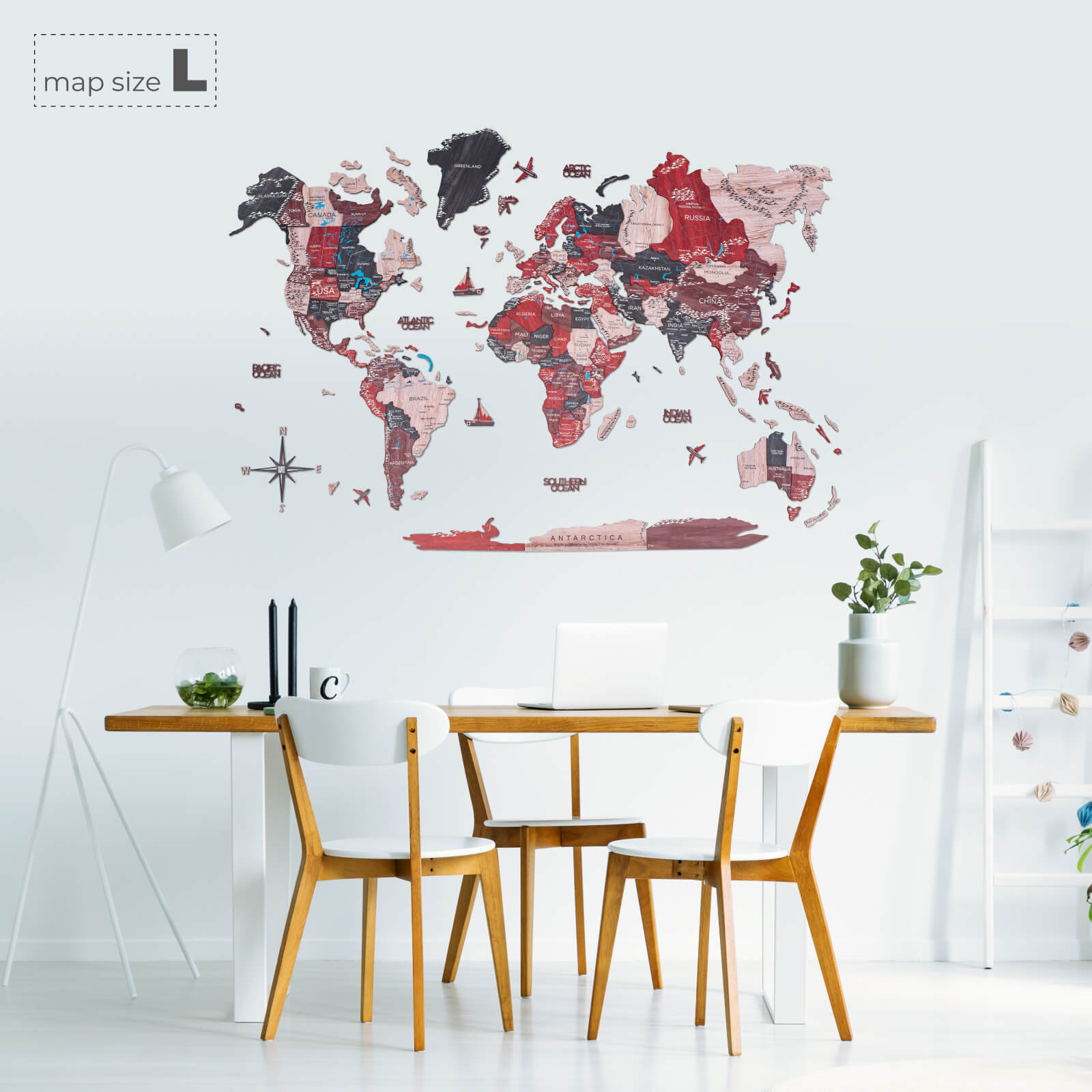 red dining room decor