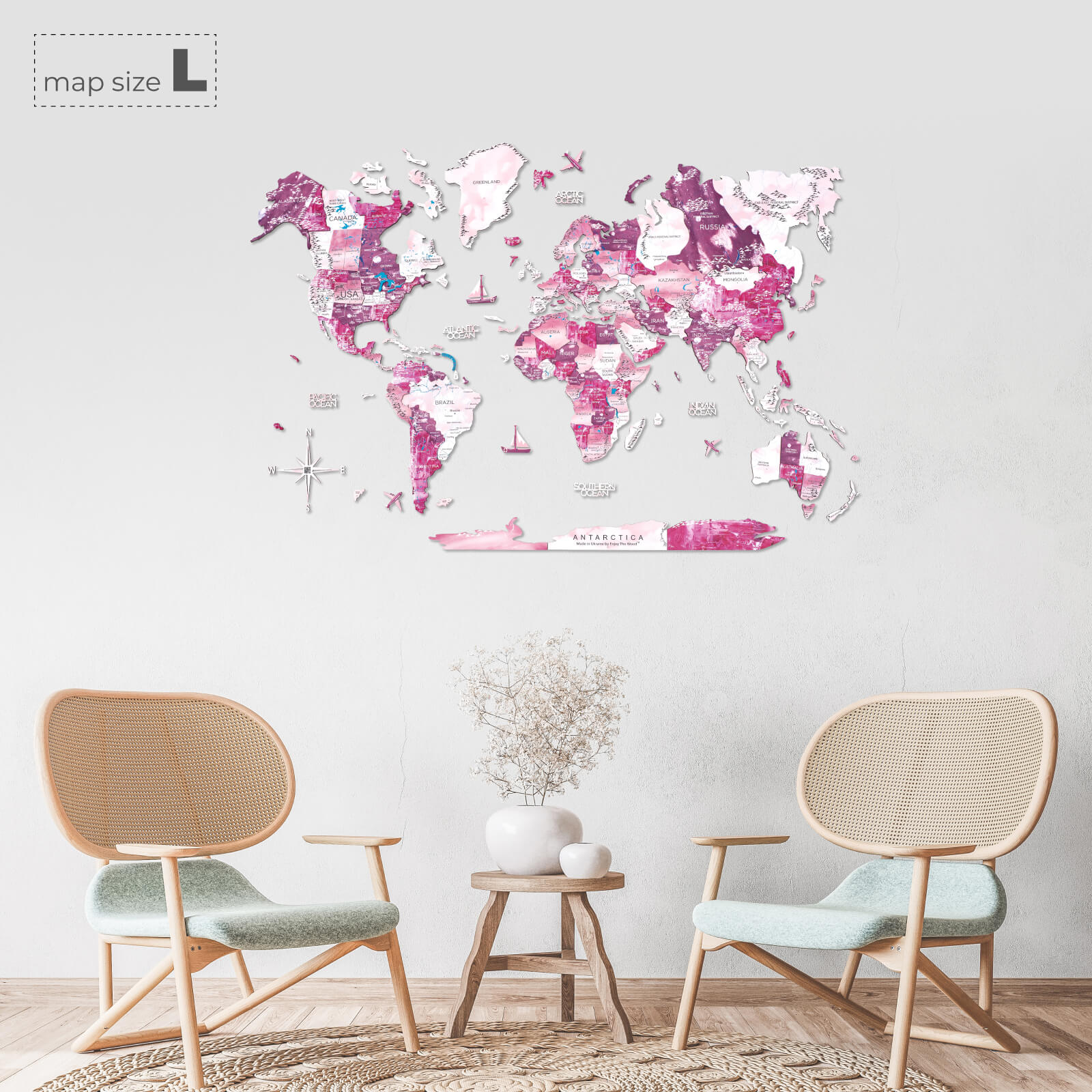 pink office decor