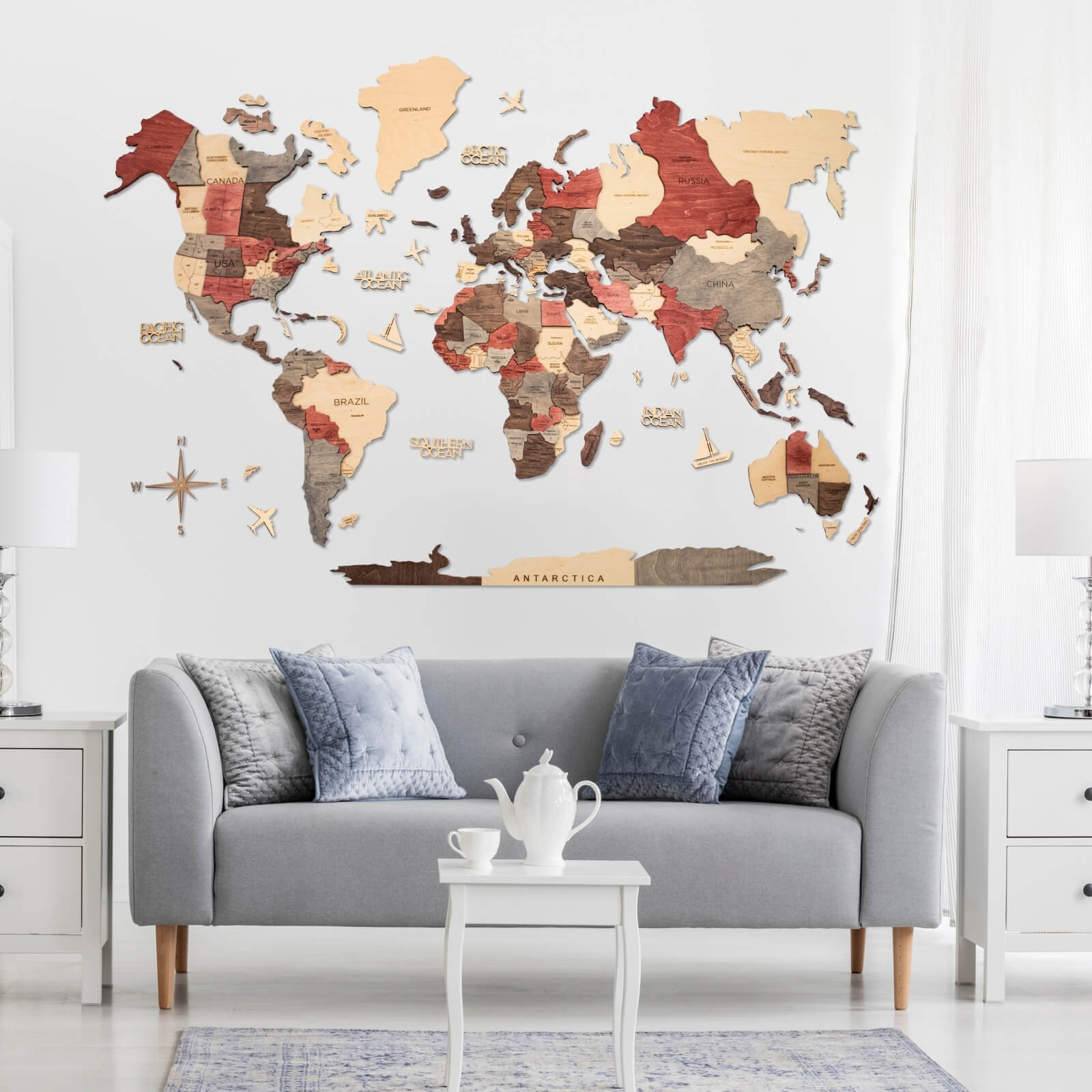 huge world map for wall