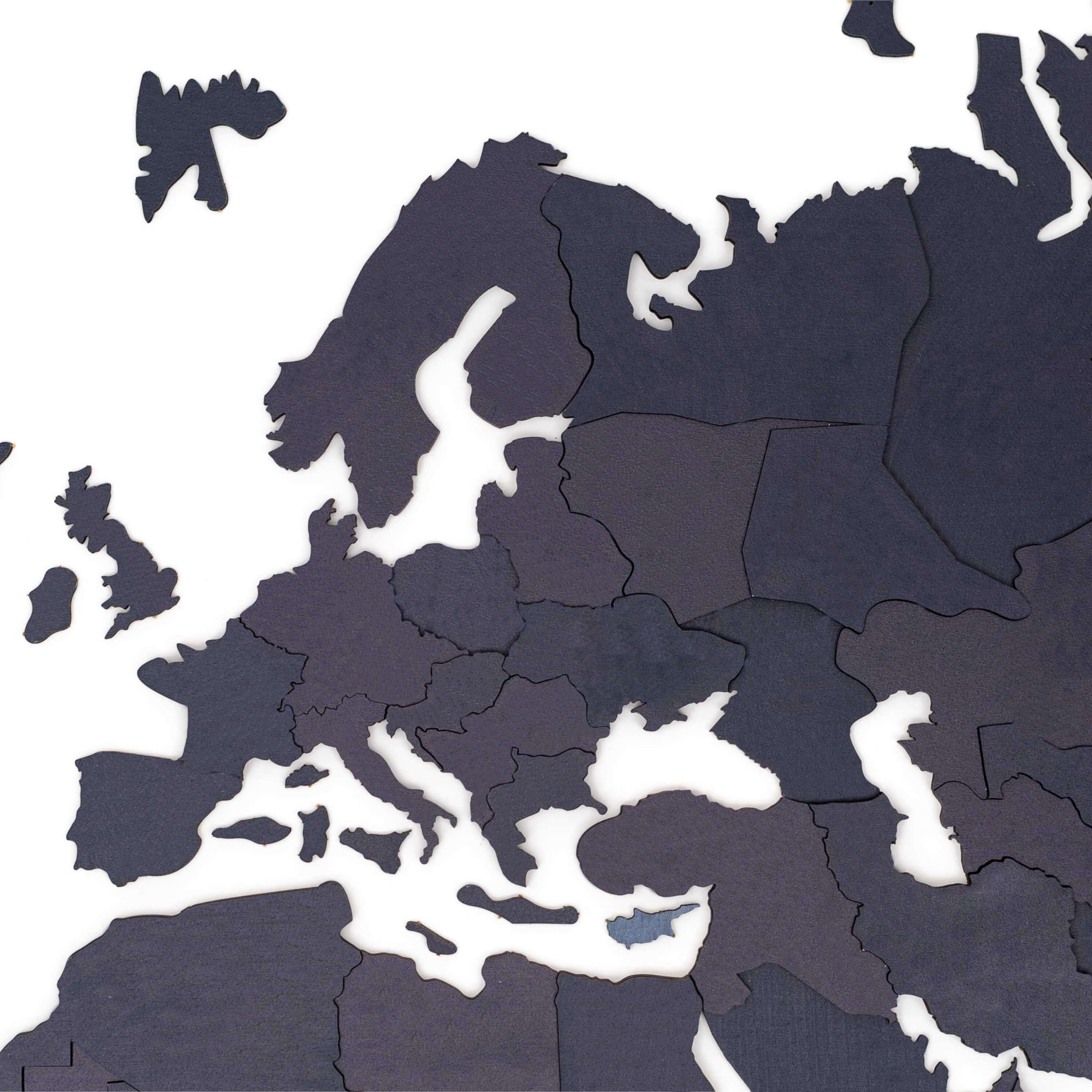 world map black and white wall
