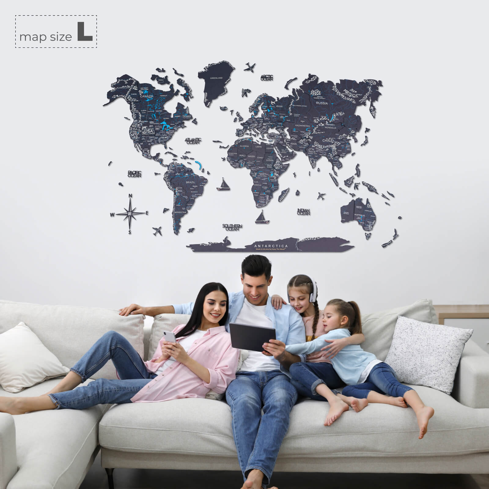 family wall decor for living room