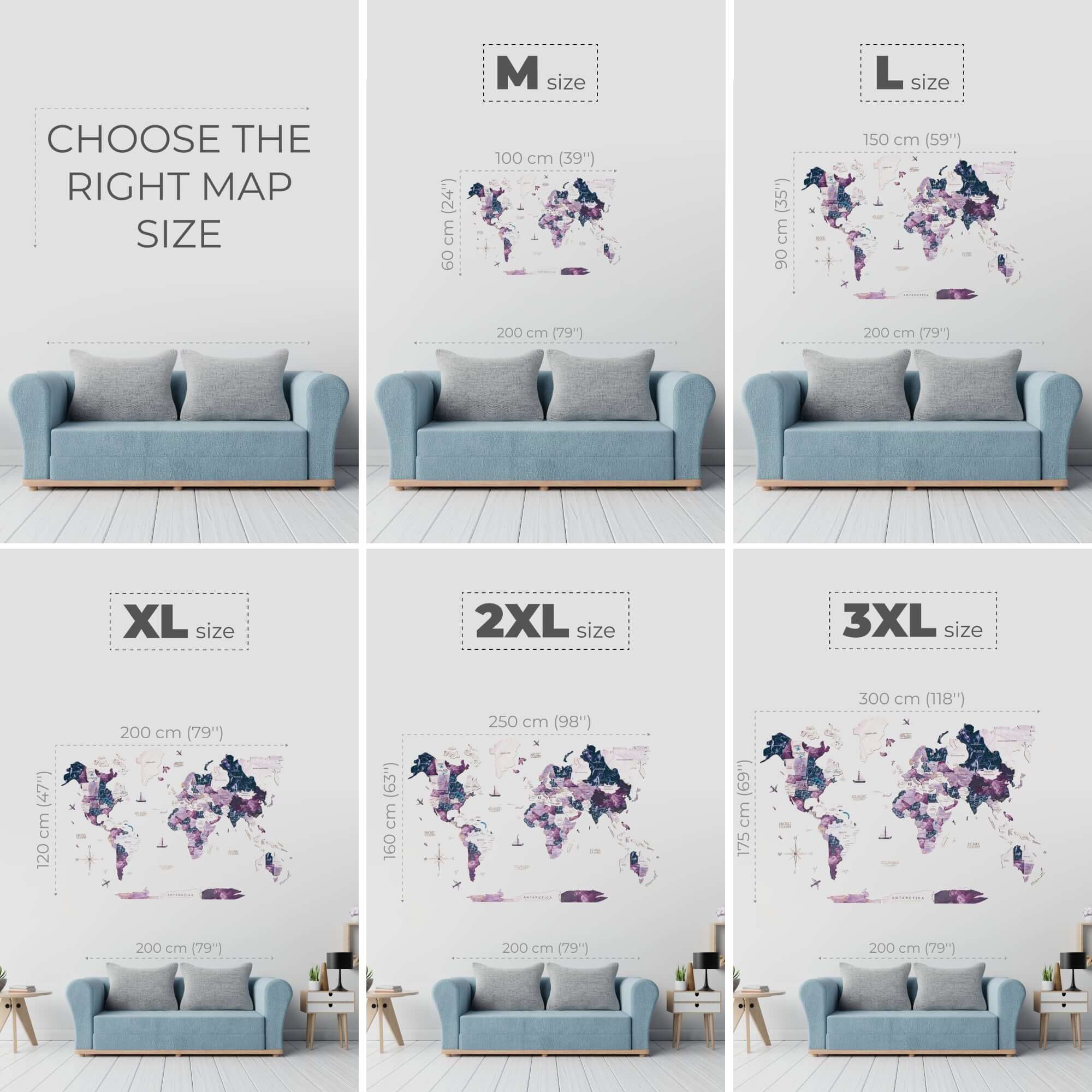 purple room decor ideas size