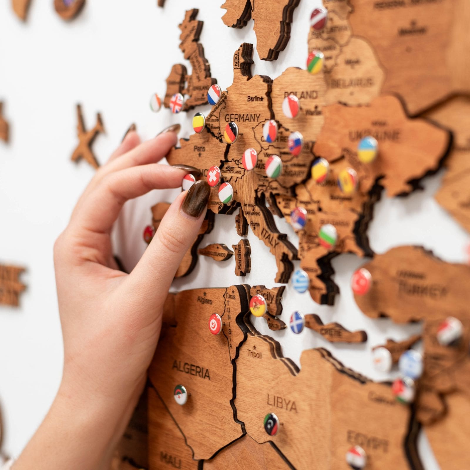 world map with country names
