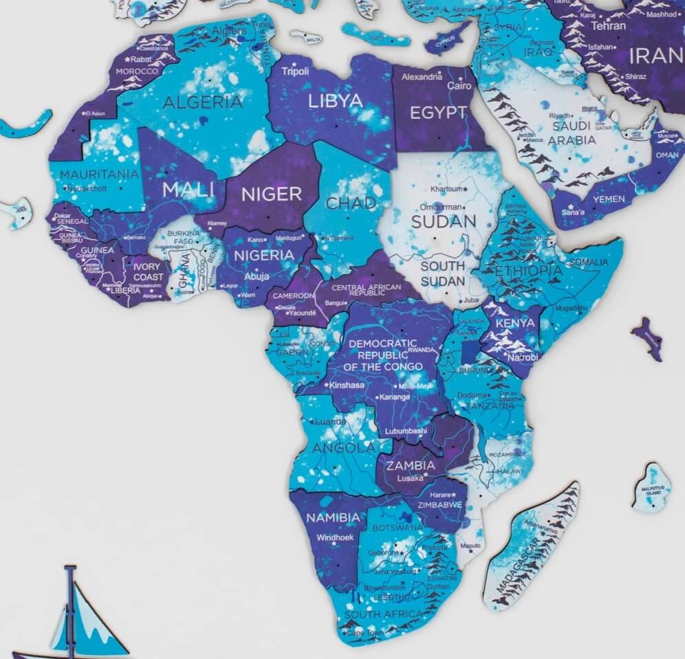 color color map africa