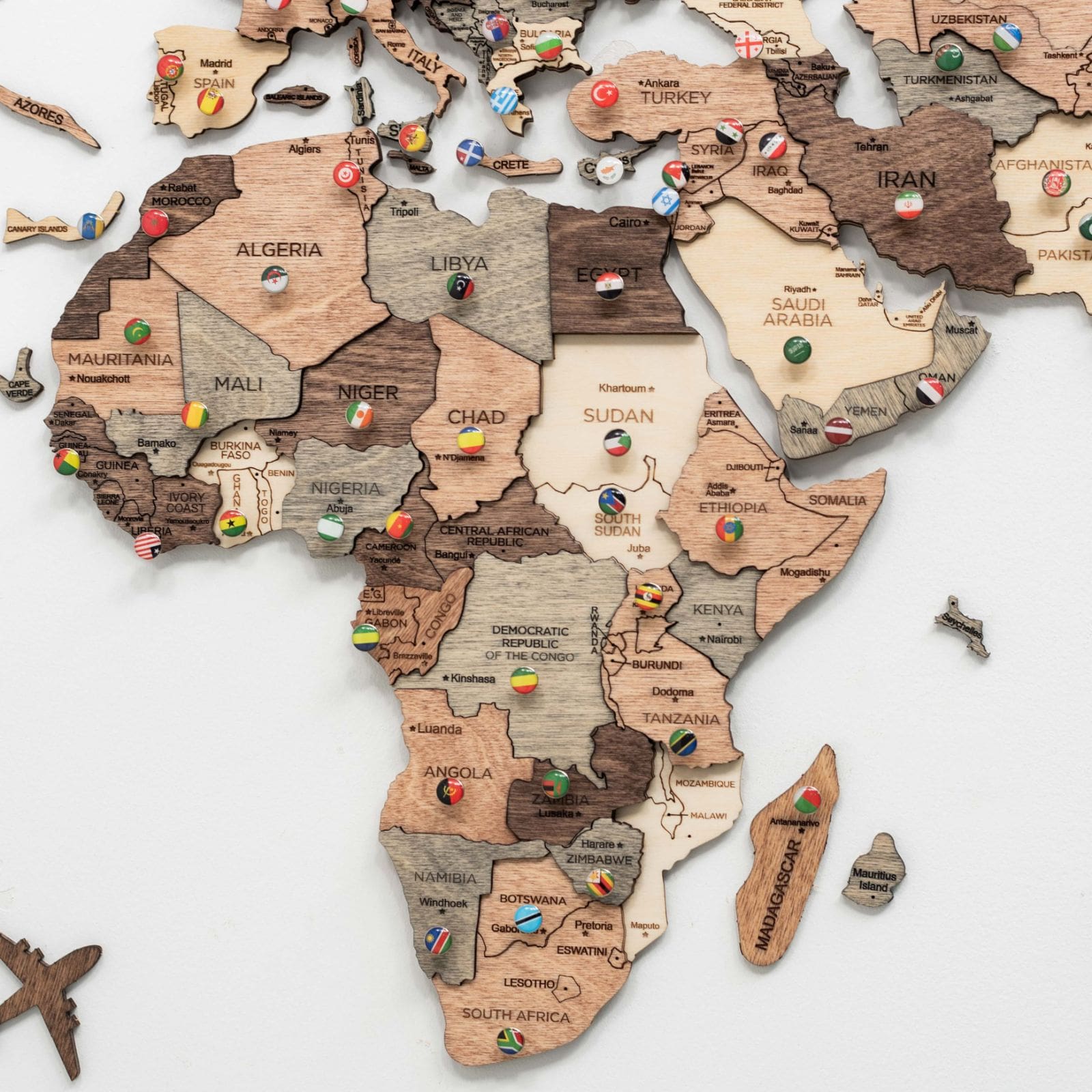 africa on world map