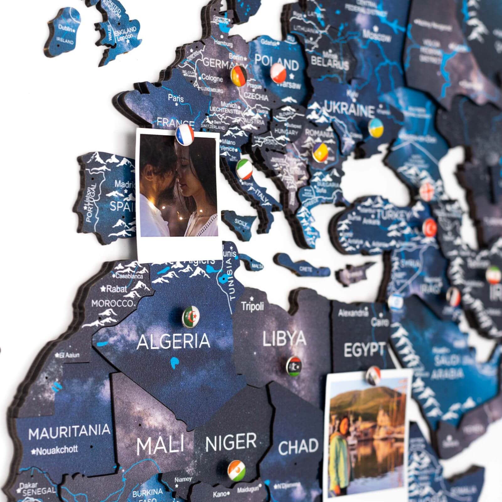 world colored map