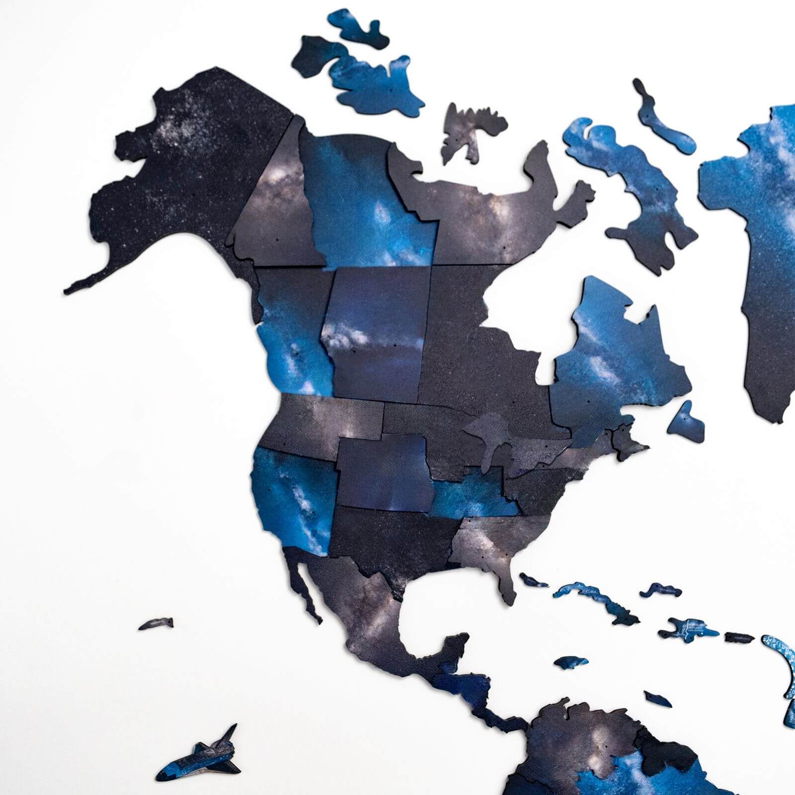 map of the world colored