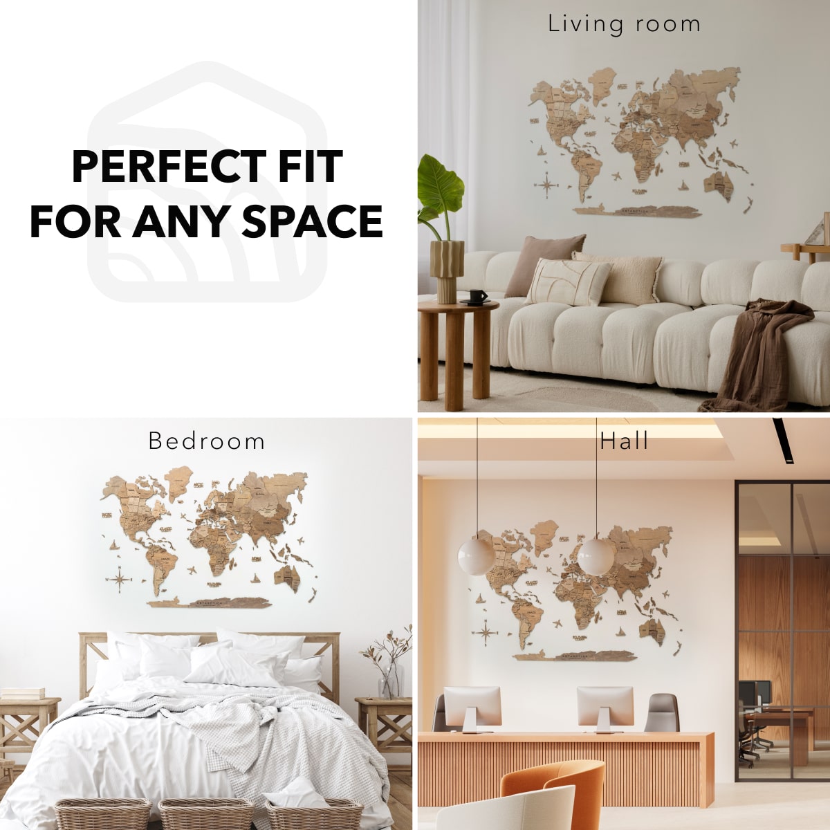 world map for wall
