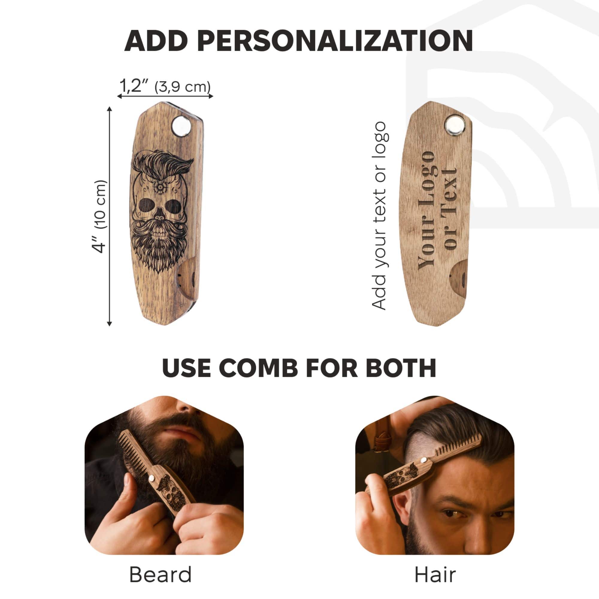 wooden comb beard
