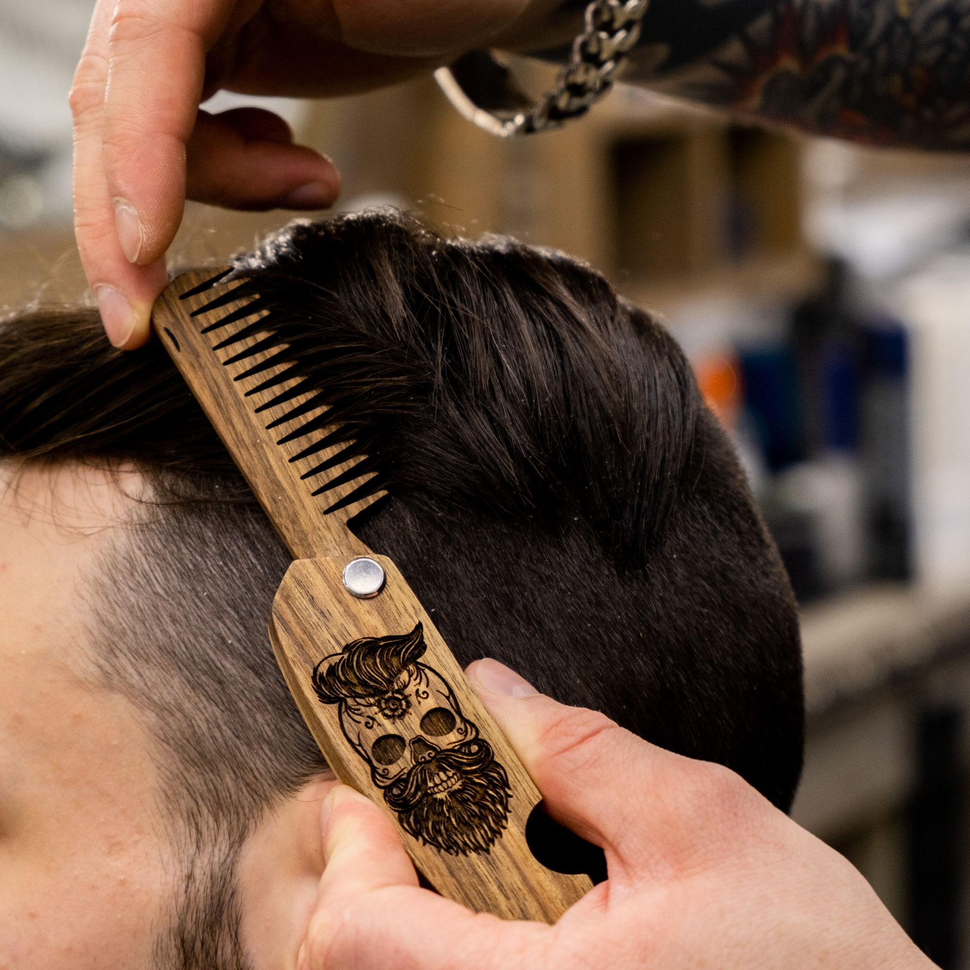 beard wooden comb