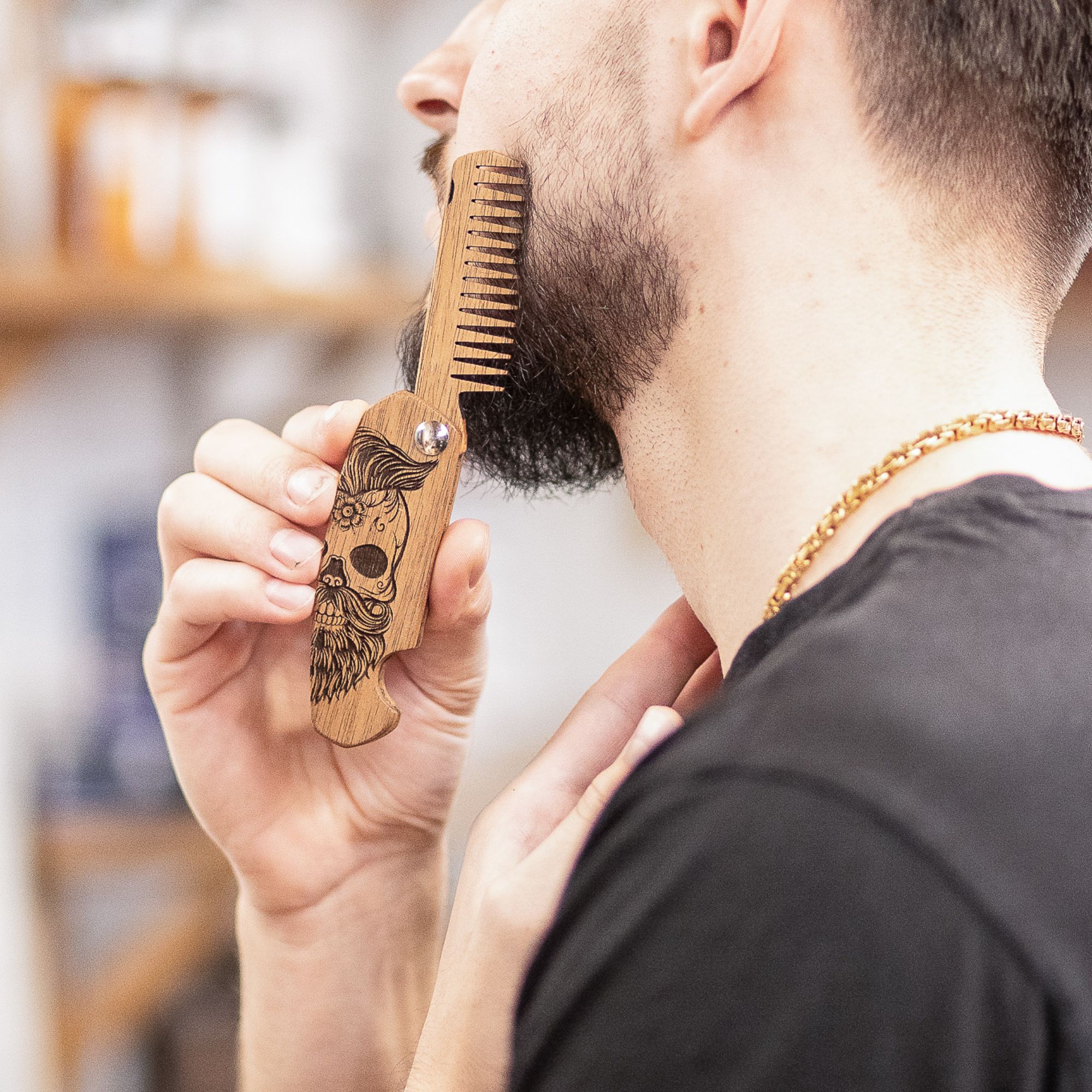 wooden beard comb near me