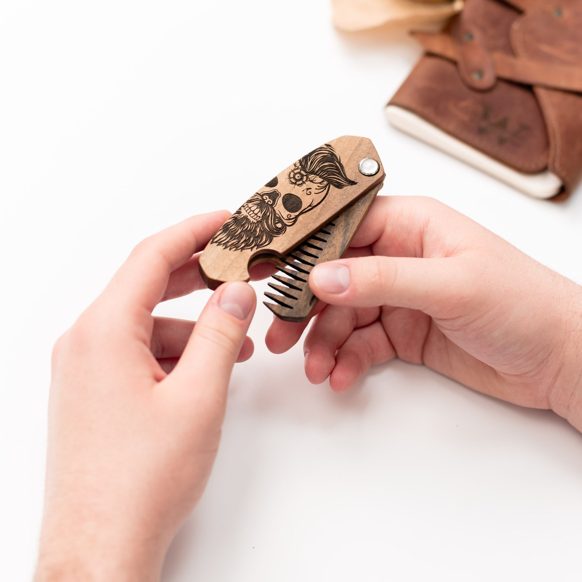 wooden beard comb near me