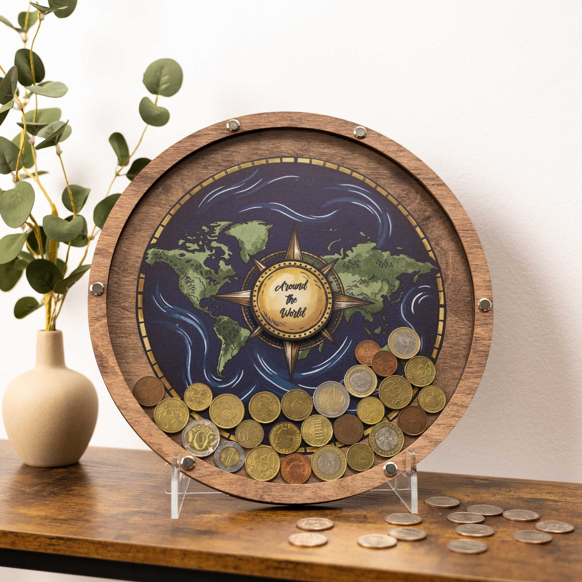 Coin Collection Display - Blue Ocean