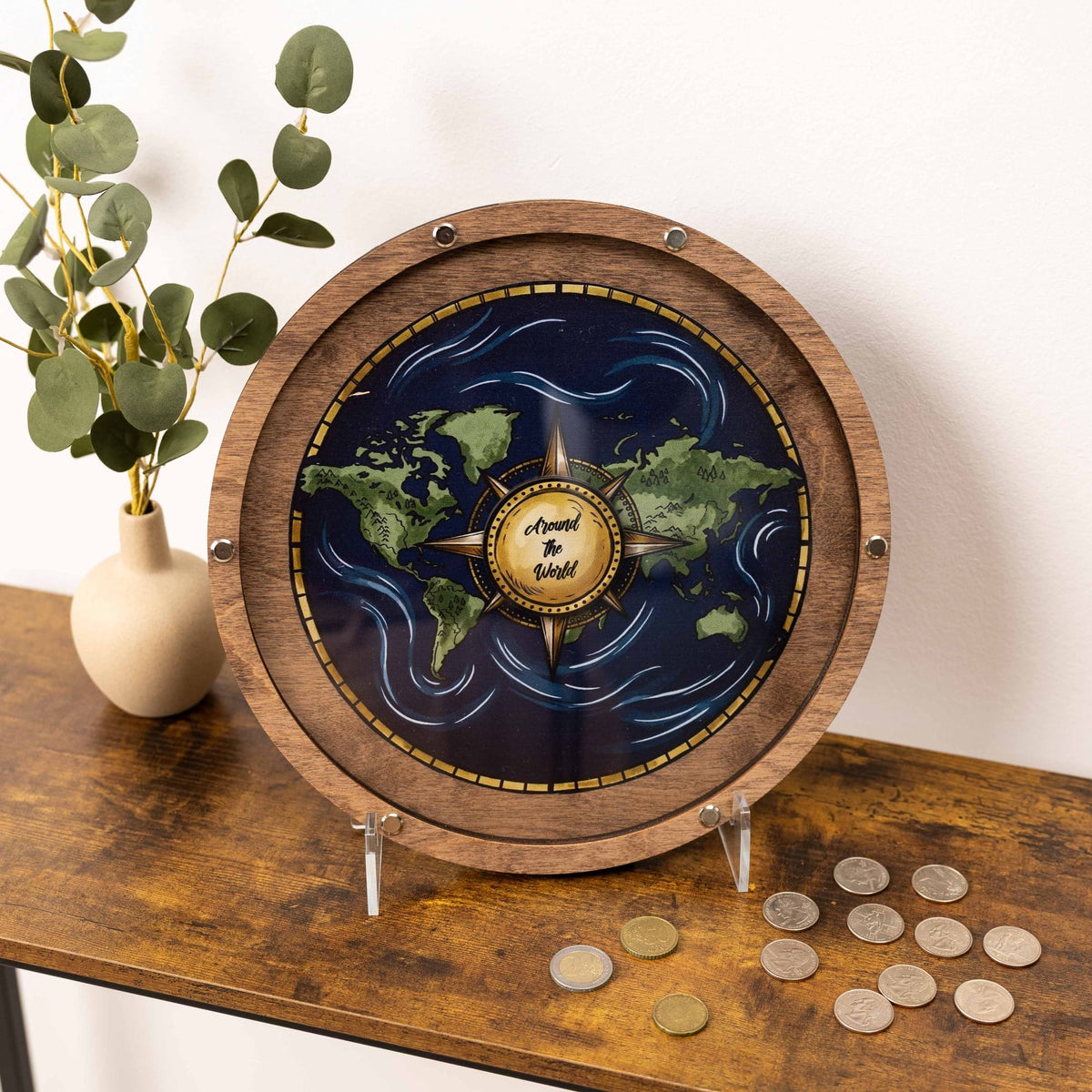 Coin Collection Display - Blue Ocean