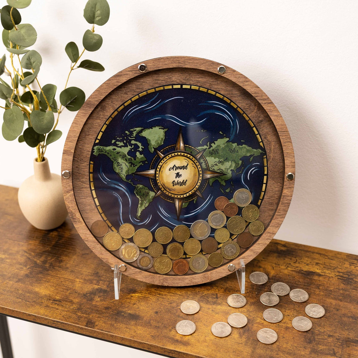 Coin Collection Display - Blue Ocean