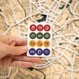 Wooden Map Pins - Lifestyle Icons by Enjoy The Wood