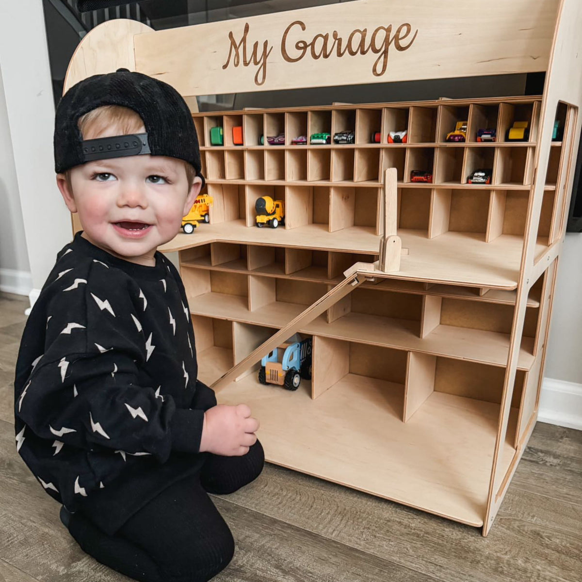 Vibrant Wooden Parking Station