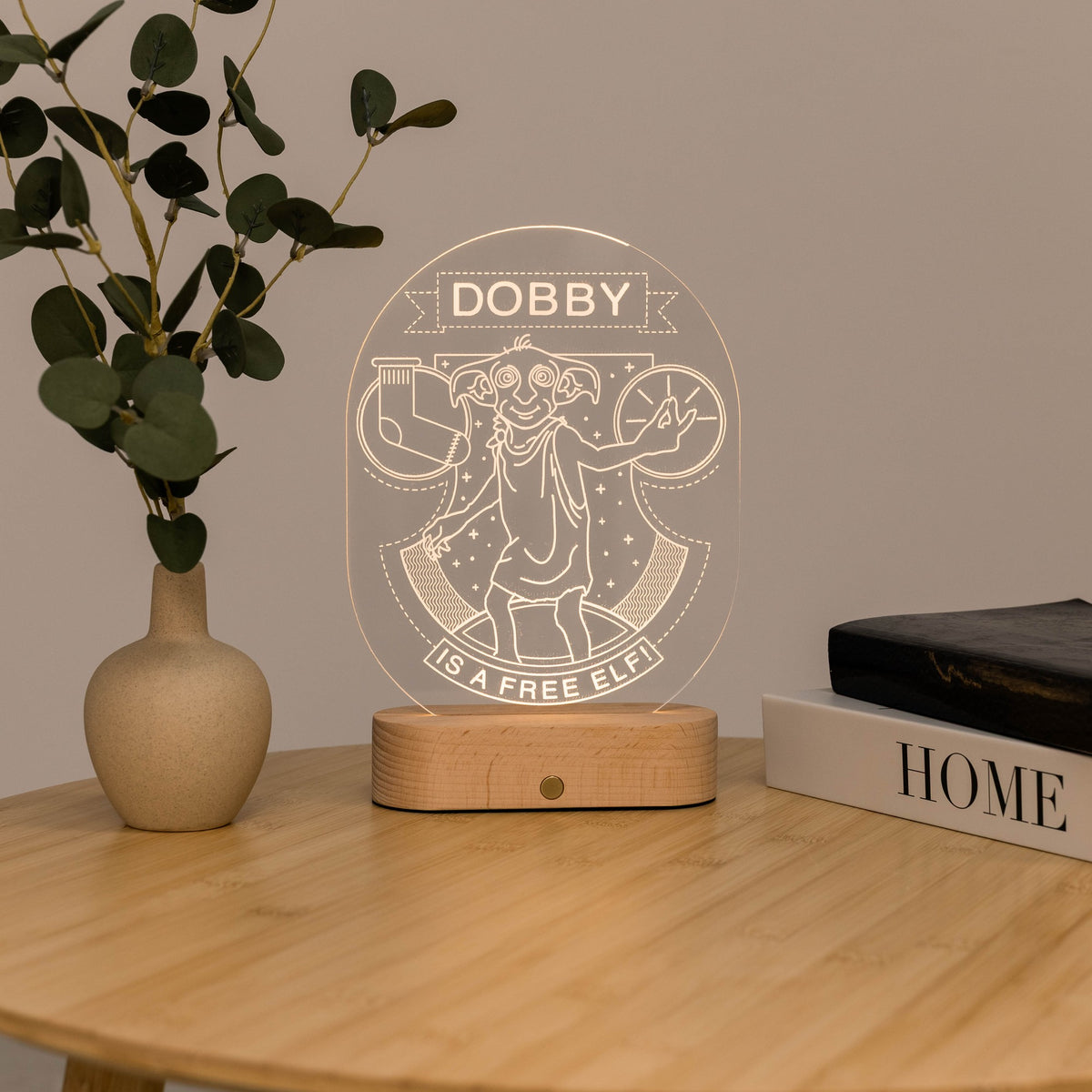 Acrylic Harry Potter Night Light - Dobby Free Elf by Enjoy The Wood