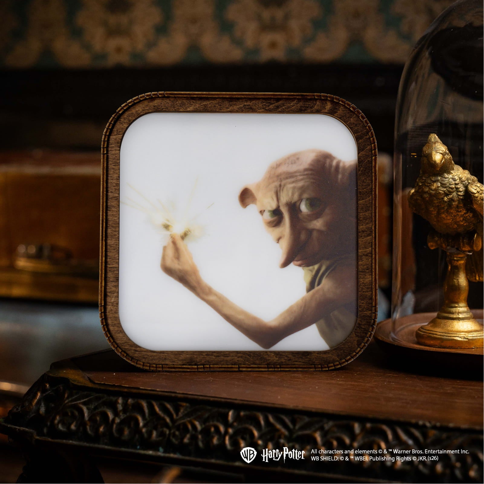 Veilleuse Harry Potter en bois et acrylique-Dobby est venu sauver