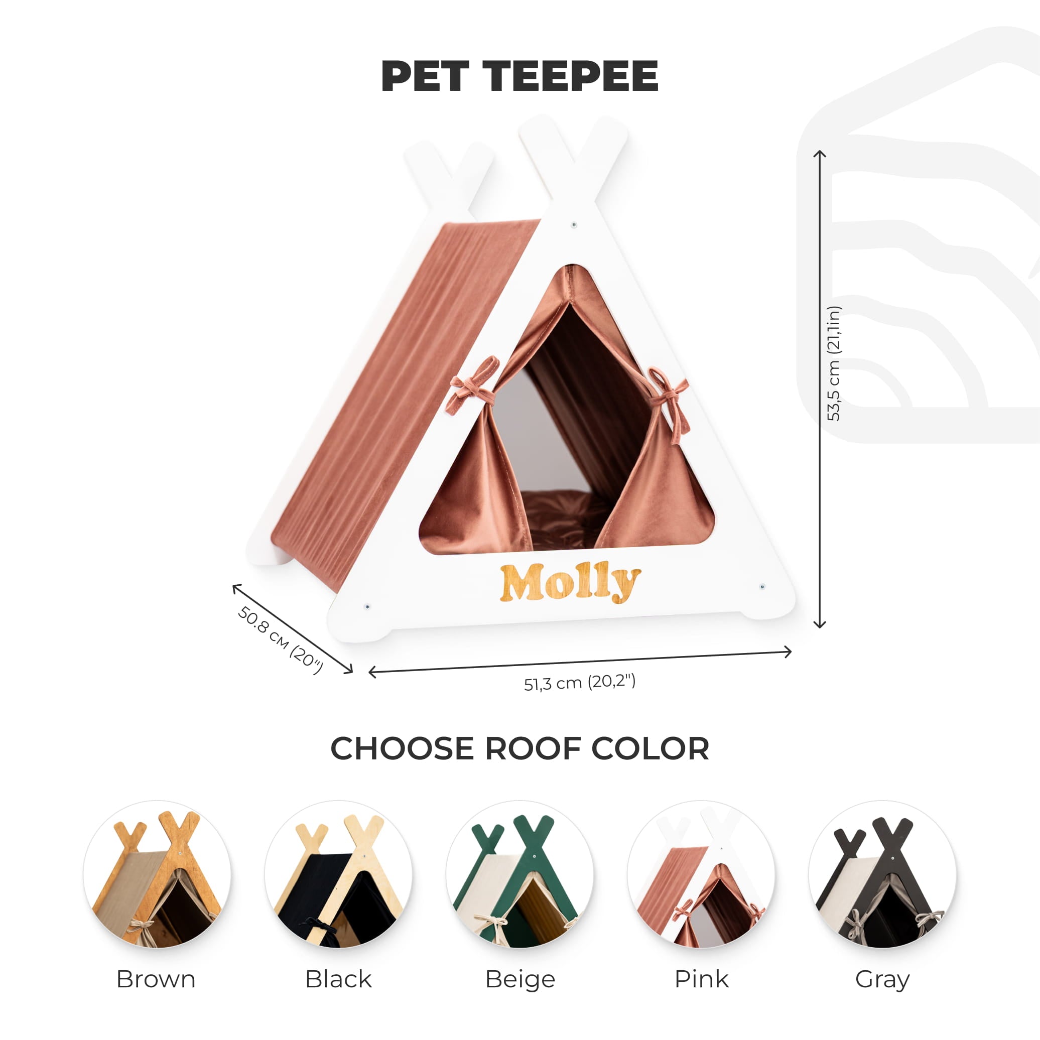 Niche pour chien en bois style cabine-Noir