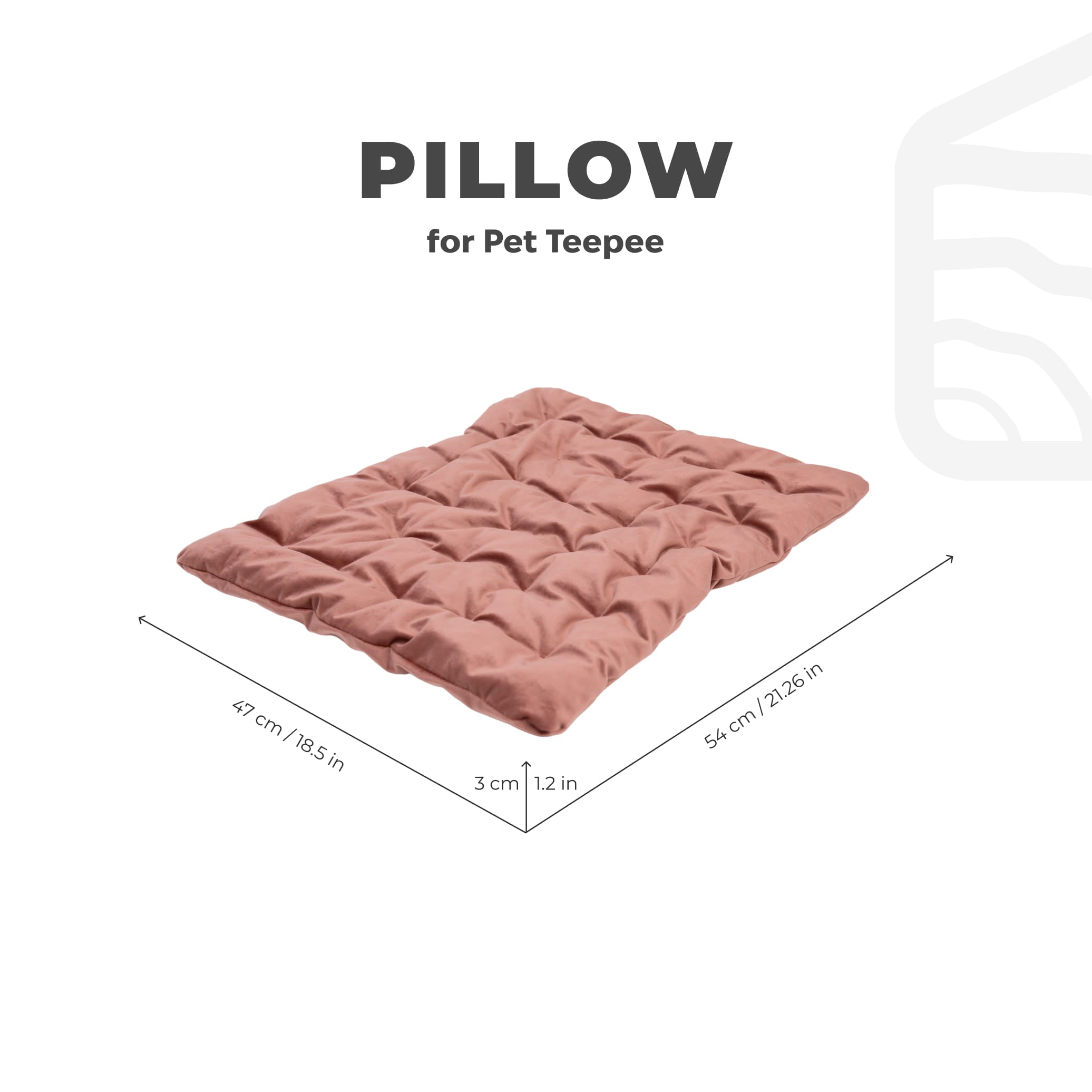 Sleeping Pet Teepee Pillow - Pink