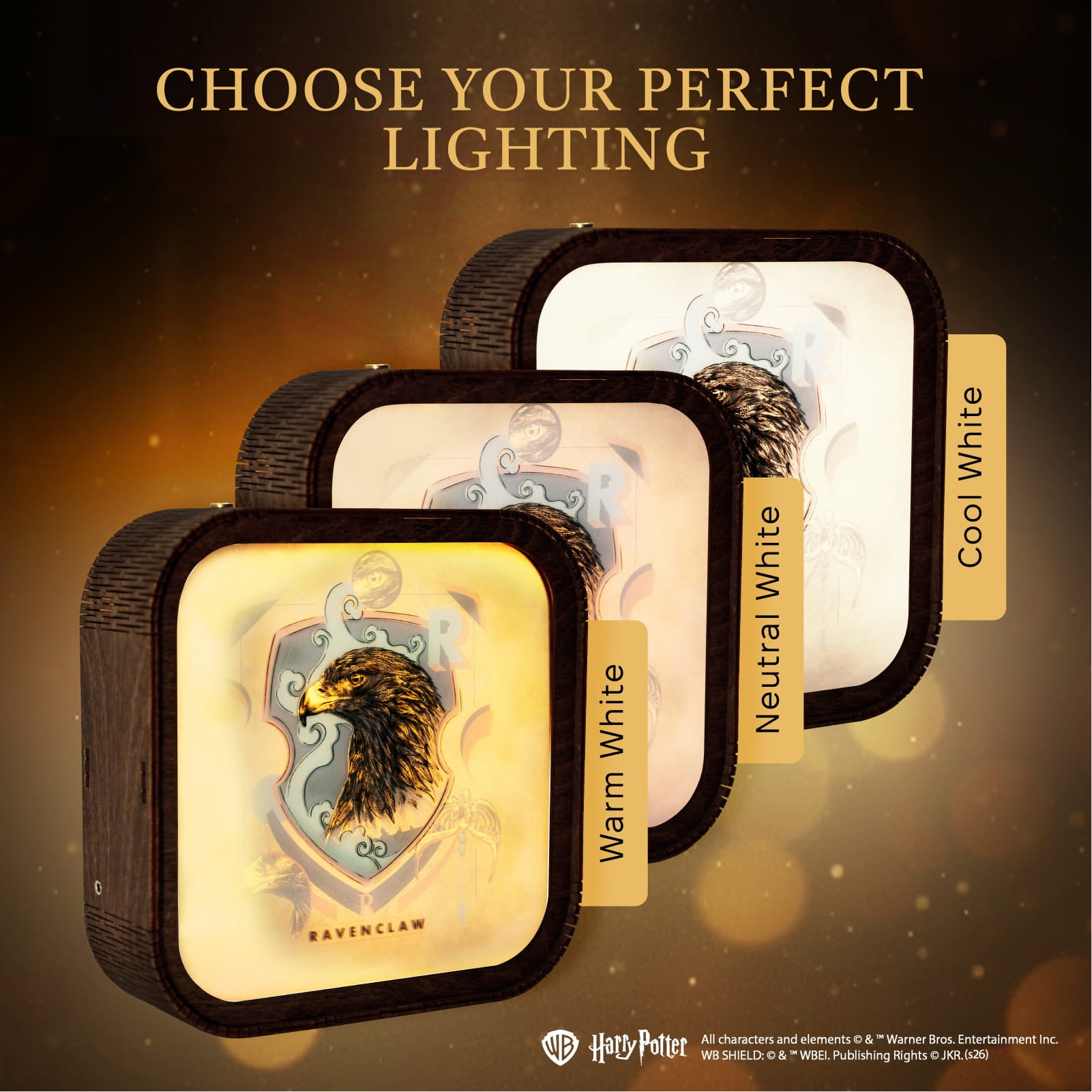 Wooden Acrylic Harry Potter Night Light - Eagle of Ravenclaw by Enjoy The Wood