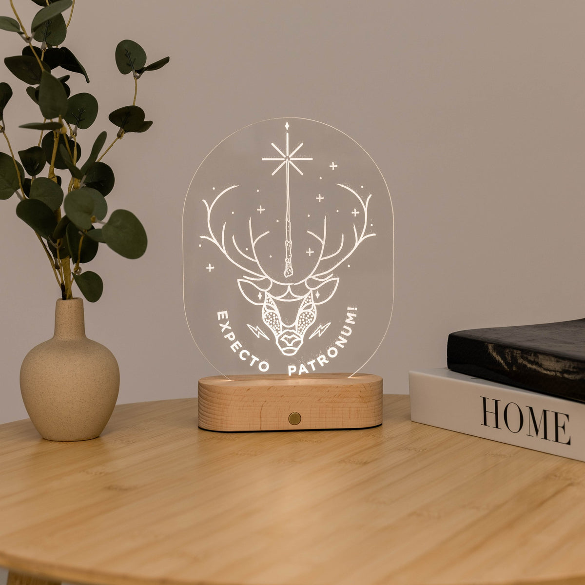 Acrylic Harry Potter Night Light - Expecto Patronum by Enjoy The Wood