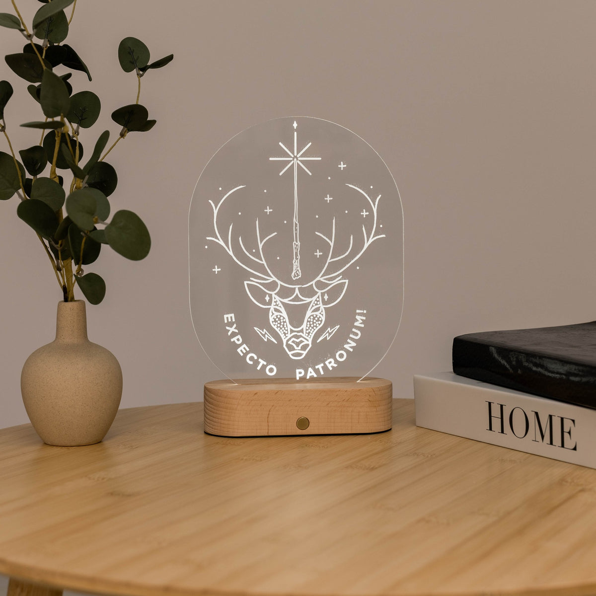 Acrylic Harry Potter Night Light - Expecto Patronum by Enjoy The Wood
