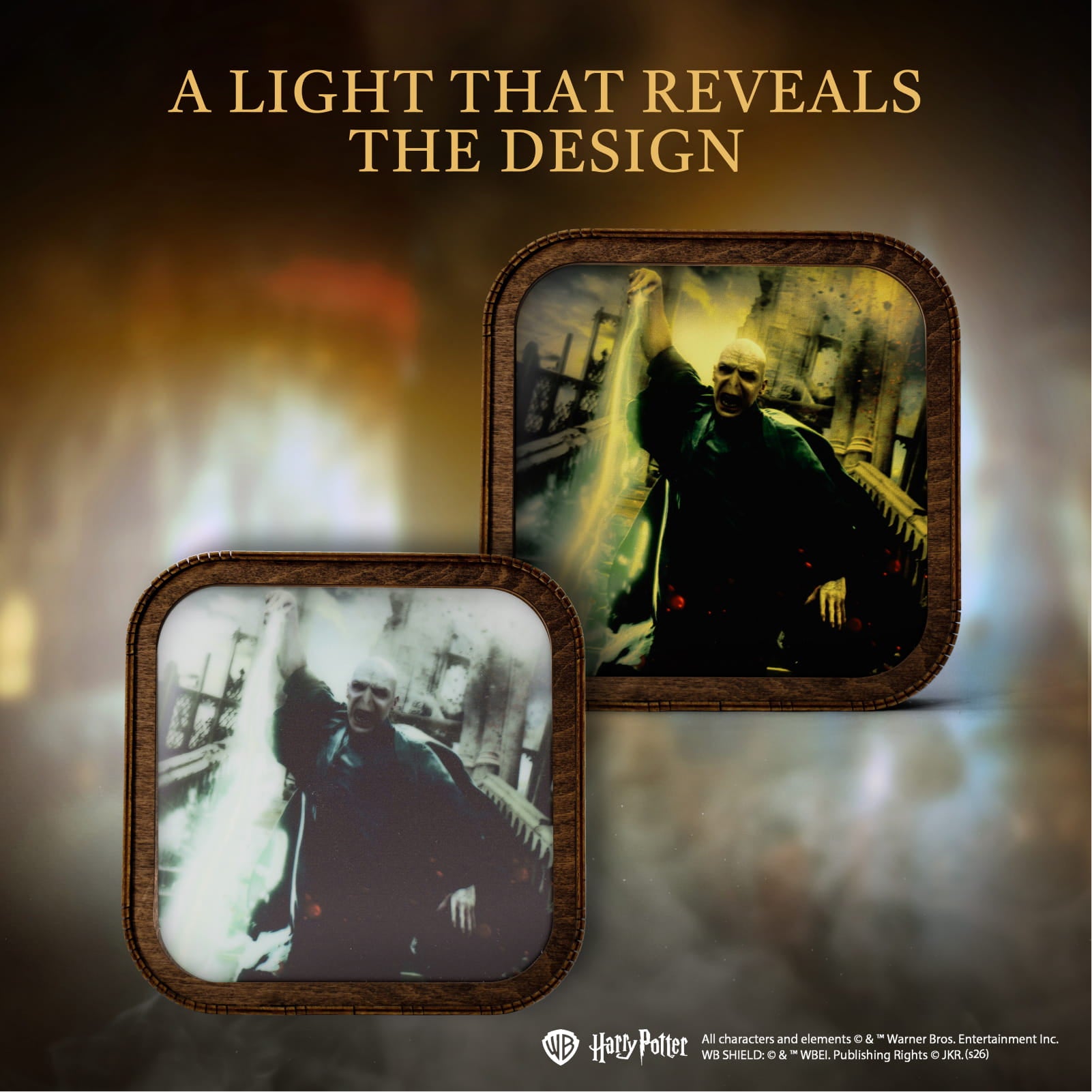 Wooden Acrylic Harry Potter Night Light - Forbidden Spell
