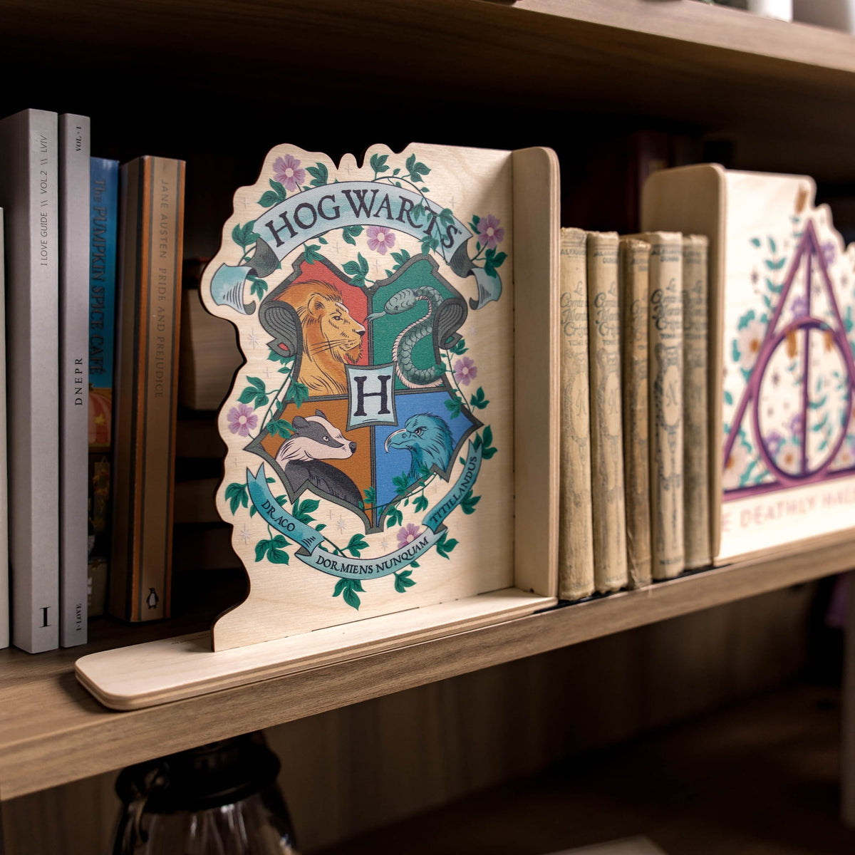 Deathly Hallows Bookends Harry Potter