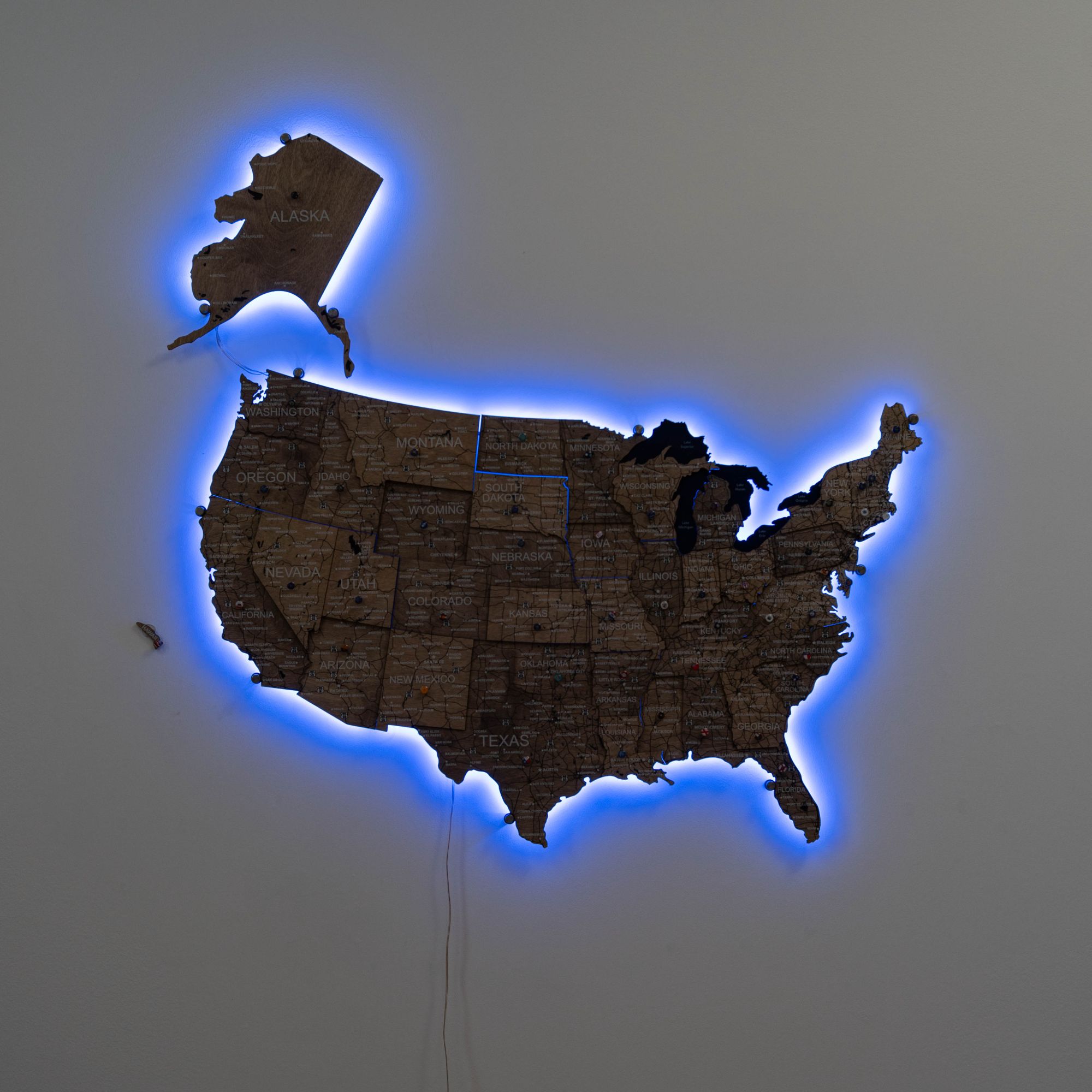 LED Map of USA