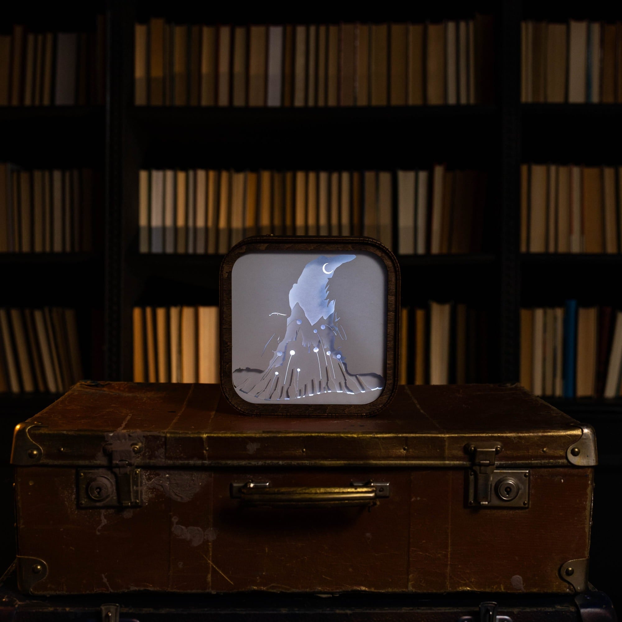 Wooden Harry Potter Night Light - Light vs Darkness by Enjoy The Wood