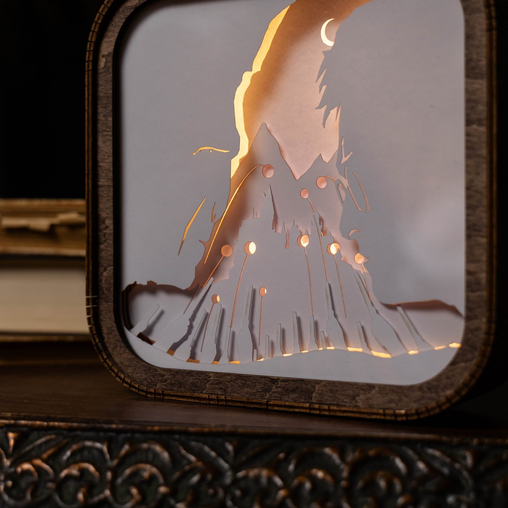 Wooden Harry Potter Night Light - Light vs Darkness by Enjoy The Wood