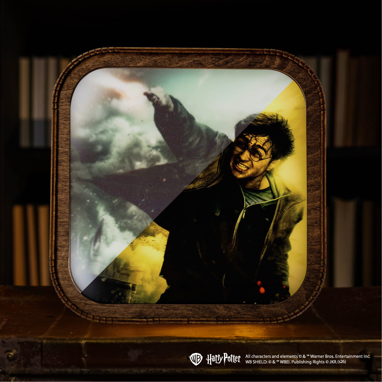 Wooden Acrylic Harry Potter Night Light - Light of Expelliarmus