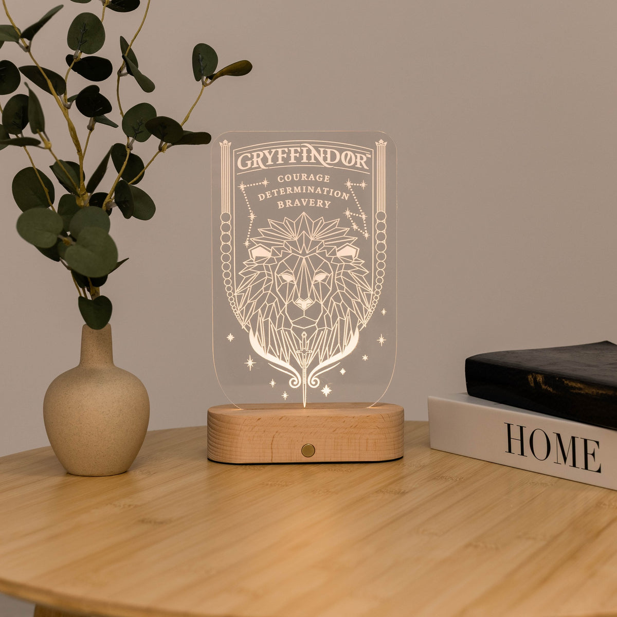 Acrylic Harry Potter Night Light - Lion of Gryffindor by Enjoy The Wood