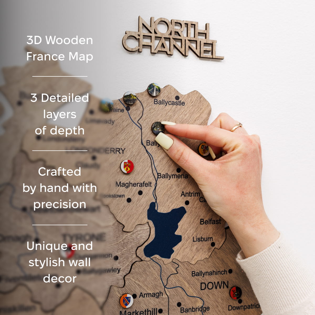 3D Wooden Map of Ireland - Terra by Enjoy The Wood