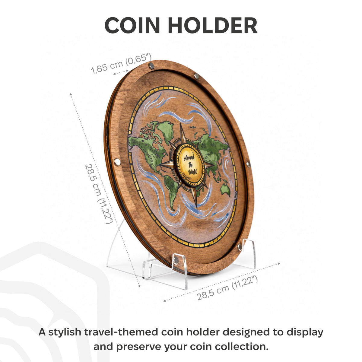 Coin Collection Display - Natural World
