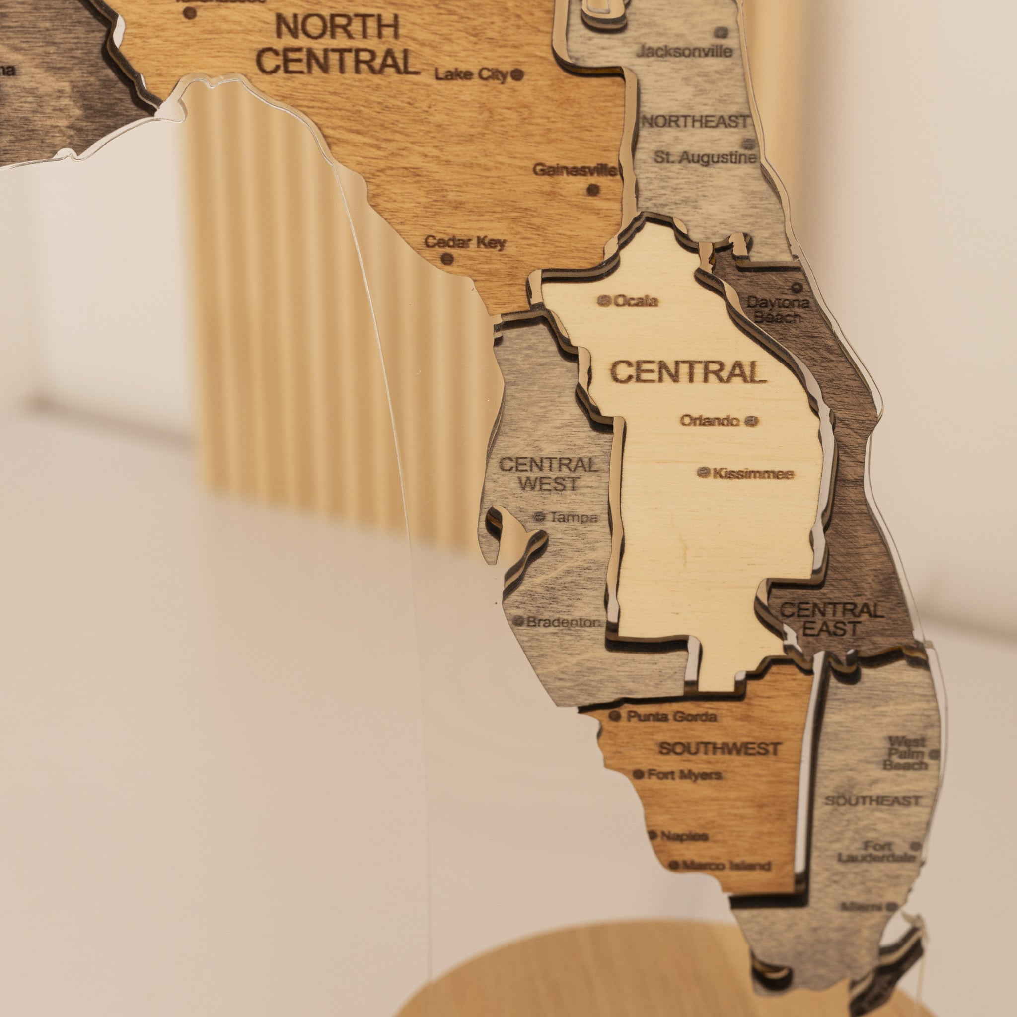 Nachtlicht - Karte der USA