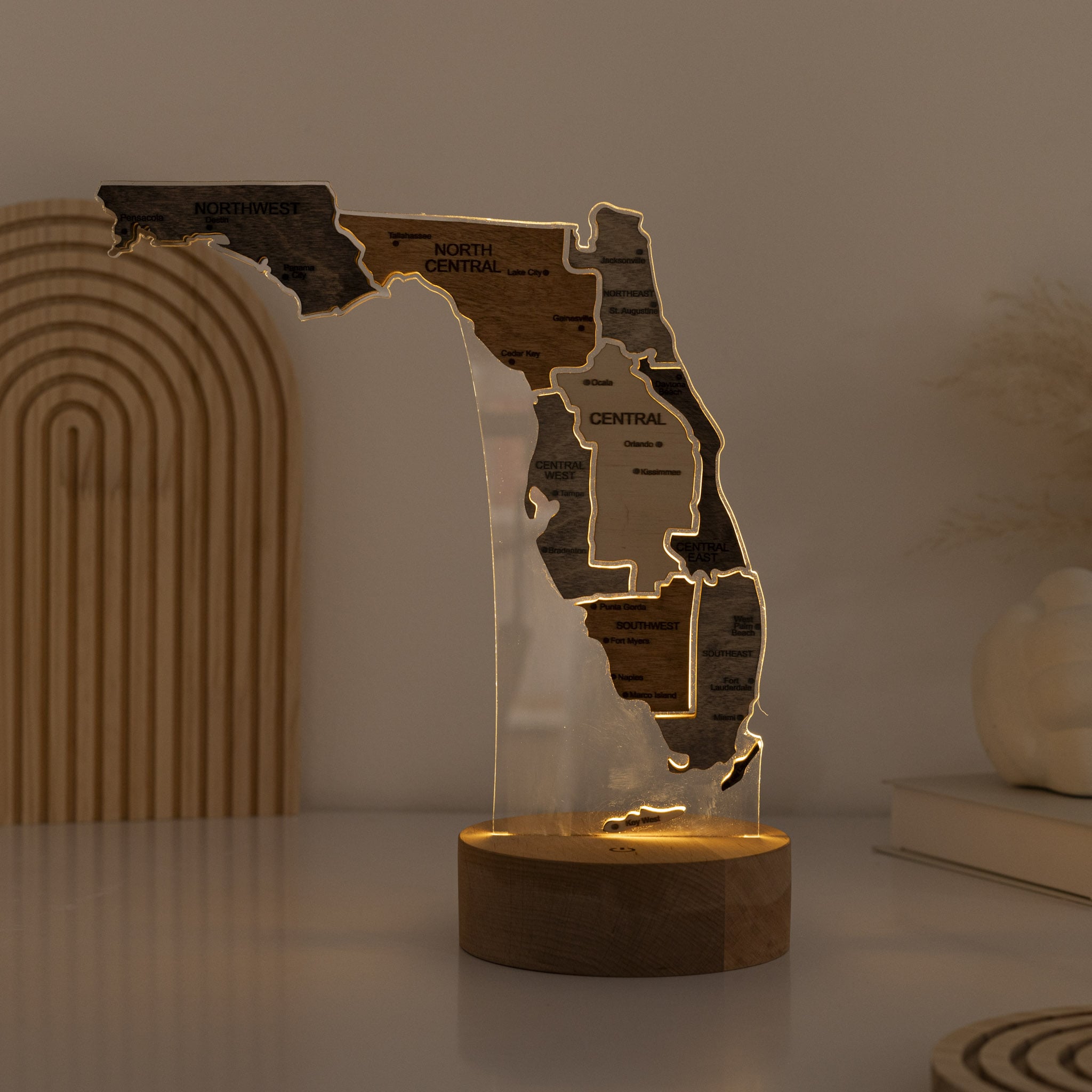 Nachtlicht - Karte der USA