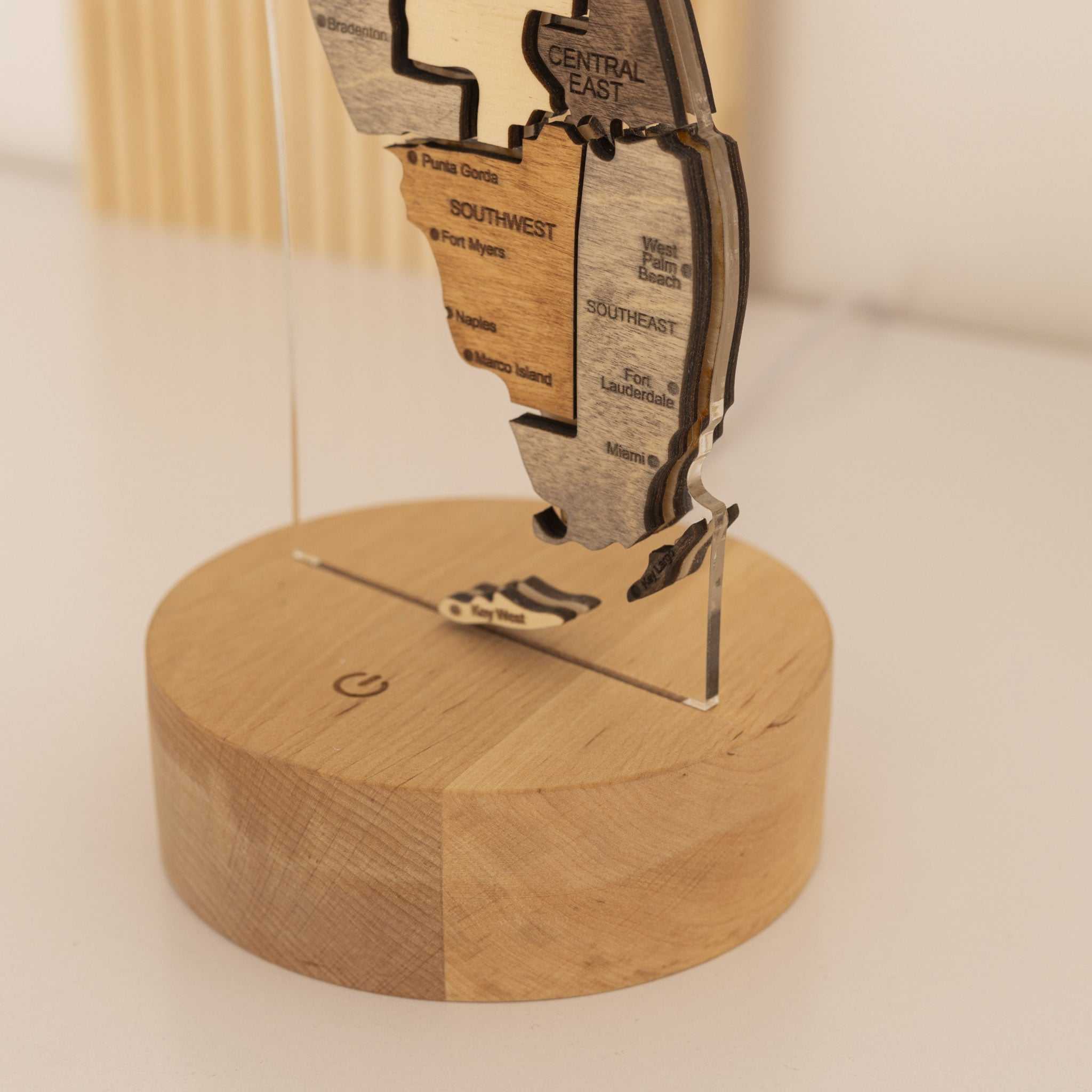 Night Light - Map of Florida State