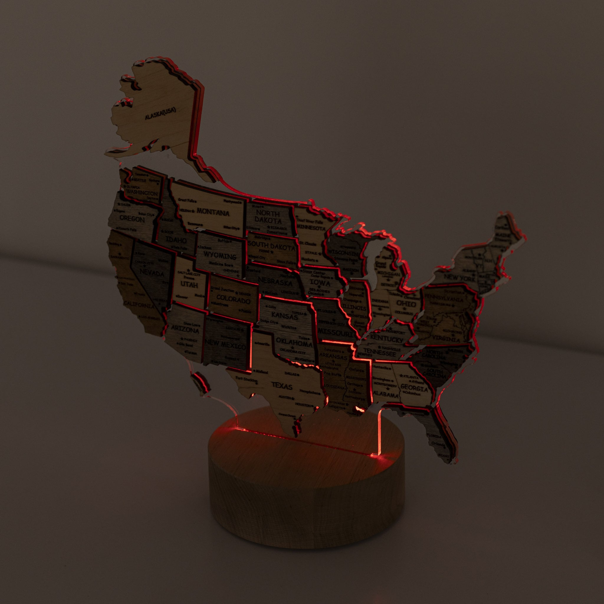 Night Light - Map of USA