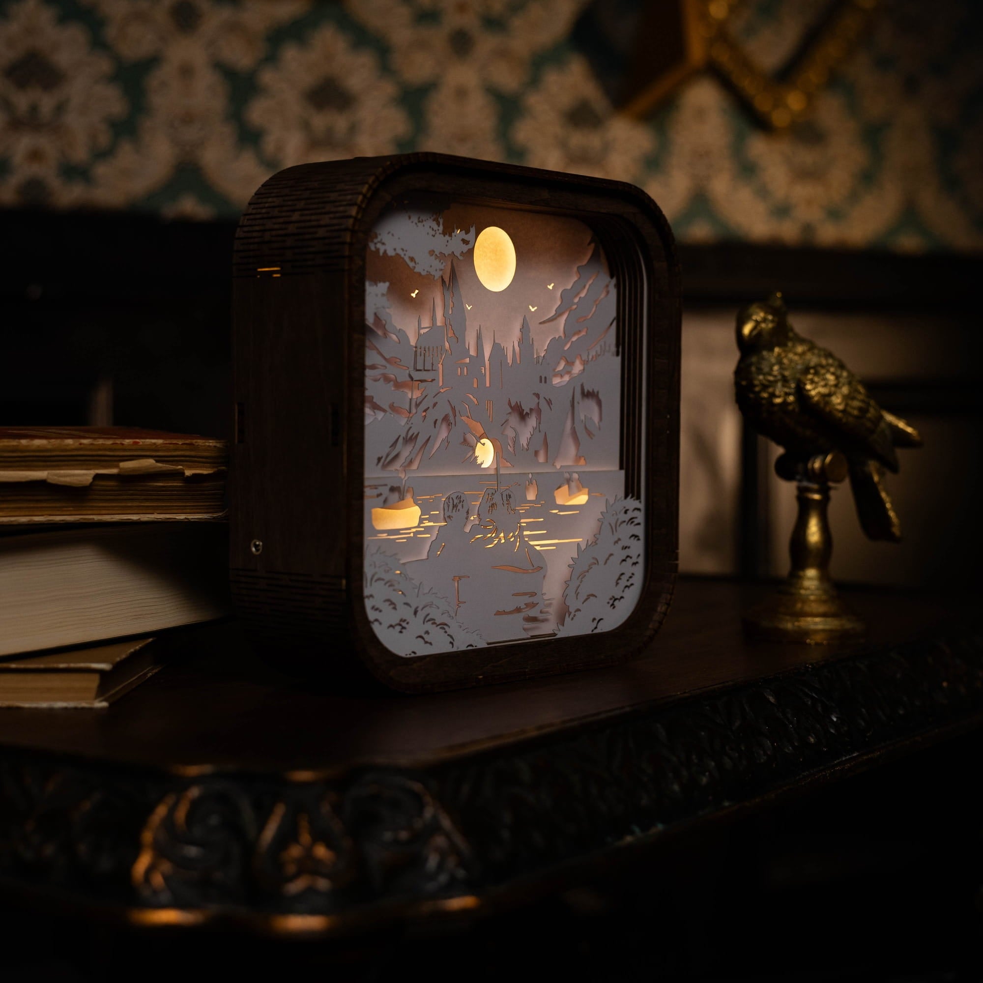 Wooden Harry Potter Night Light - Journey to Hogwarts by Enjoy The Wood