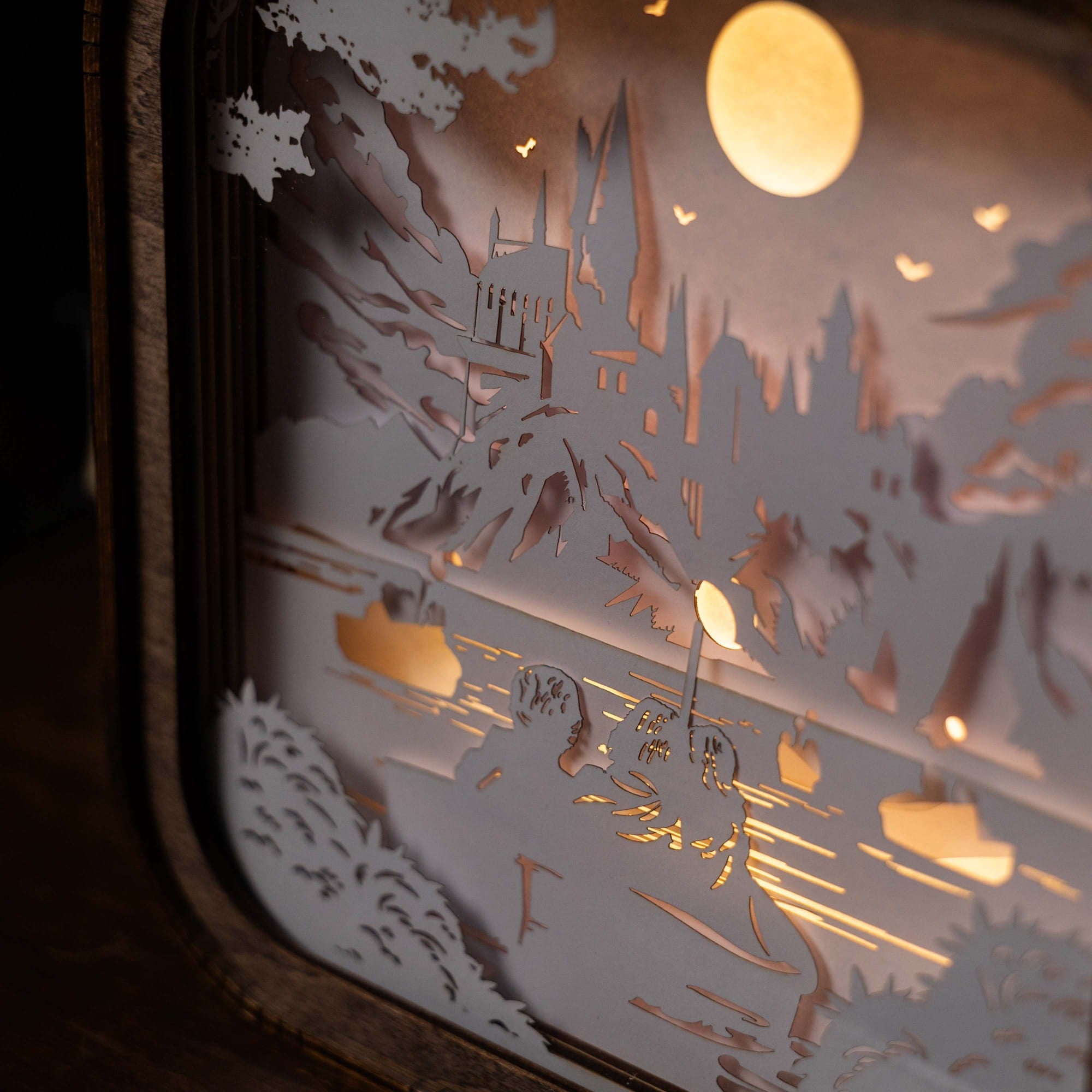 Wooden Harry Potter Night Light - Journey to Hogwarts by Enjoy The Wood