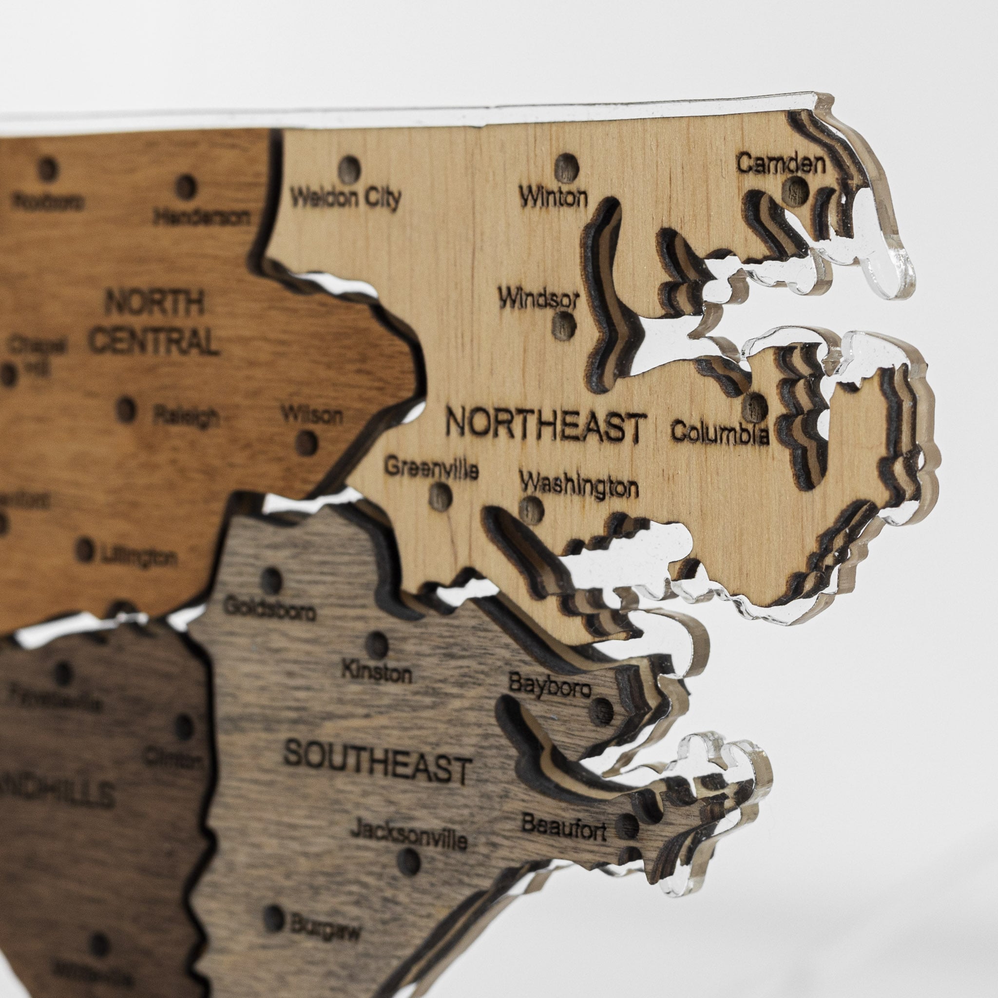 Luz de noche - Mapa de EE. UU.