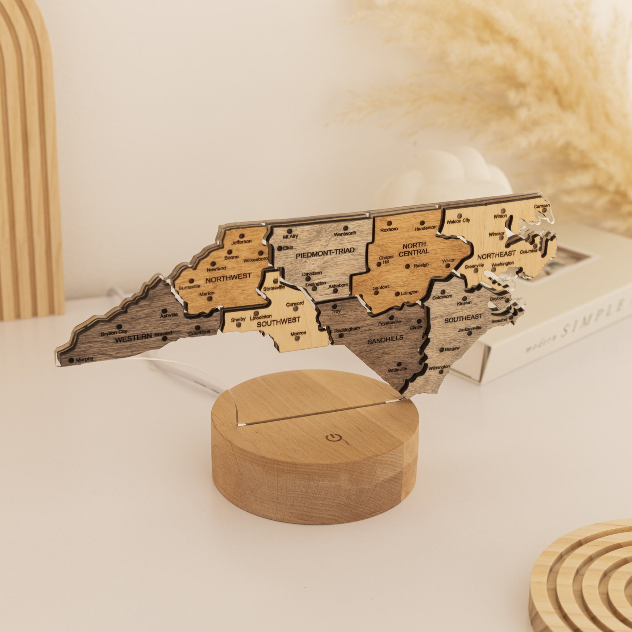 Luz de noche - Mapa de EE. UU.